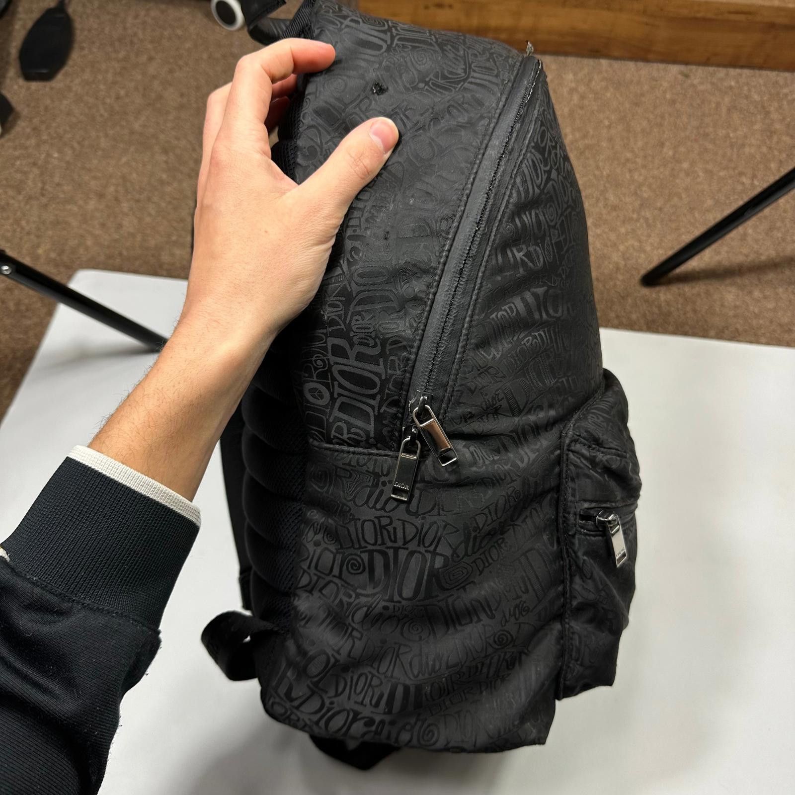 Dior Dior x Stussy 2020 Riders Monogram Logo Nylon Backpack Size ONE SIZE - 9 Thumbnail
