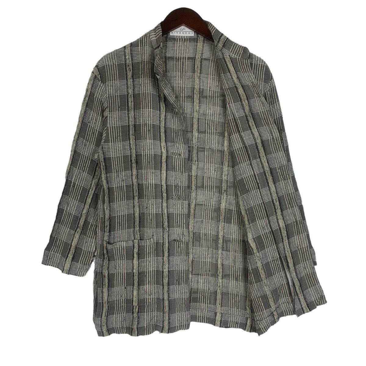 Designer × Givenchy × Vintage VintageGivenchy Life French Designer Luxury Check Gray Size S / US 4 / IT 40 - 4 Thumbnail