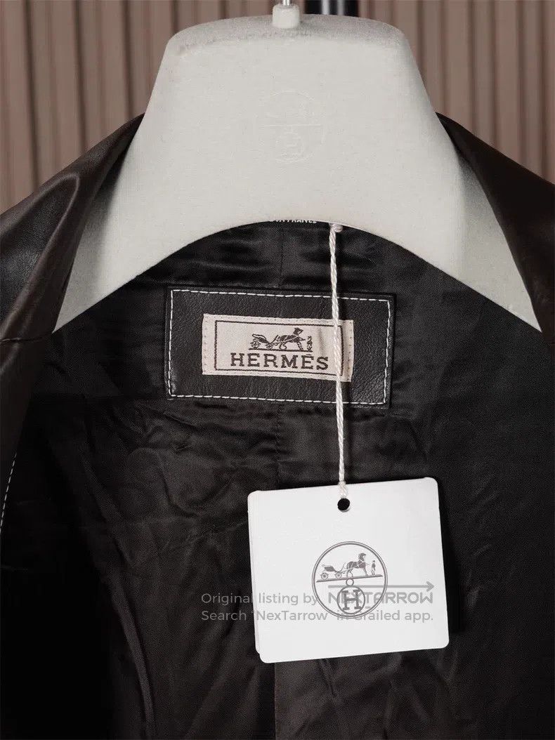 Hermes Hermes Men's Leather Blazer Size US L / EU 52-54 / 3 - 4 Thumbnail