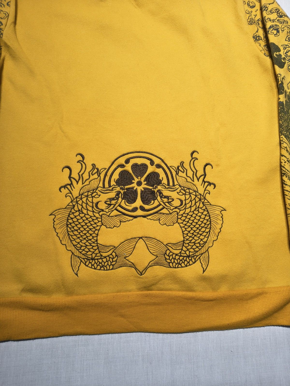 Japanese Brand NIPPON BLUE JAPANESE BLOSSOM KOI FISH EMBROIDERY HOODIE(028) Size US S / EU 44-46 / 1 - 3 Thumbnail