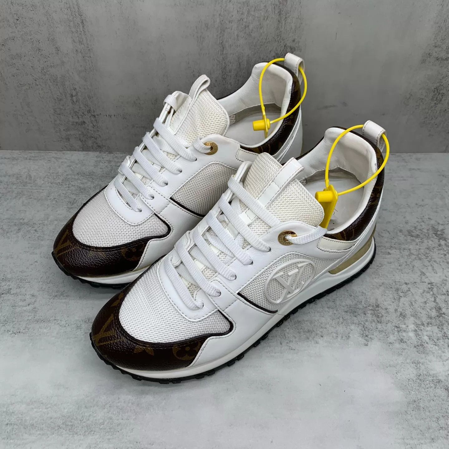 Louis Vuitton LV Run Away White Monogram Sneakers 36 98 New Size US 5.5 / IT 35.5 - 1 Thumbnail