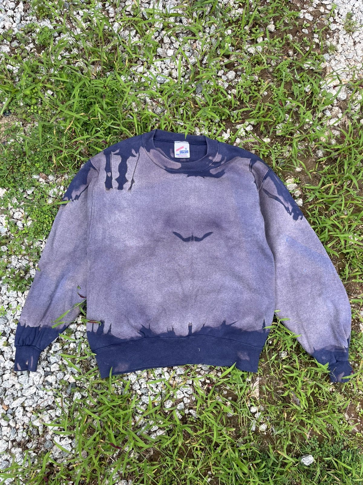 Vintage 💥Crazy Acid wash 90s Blank Jerzees Swetshirts Size US S / EU 44-46 / 1 - 1 Thumbnail