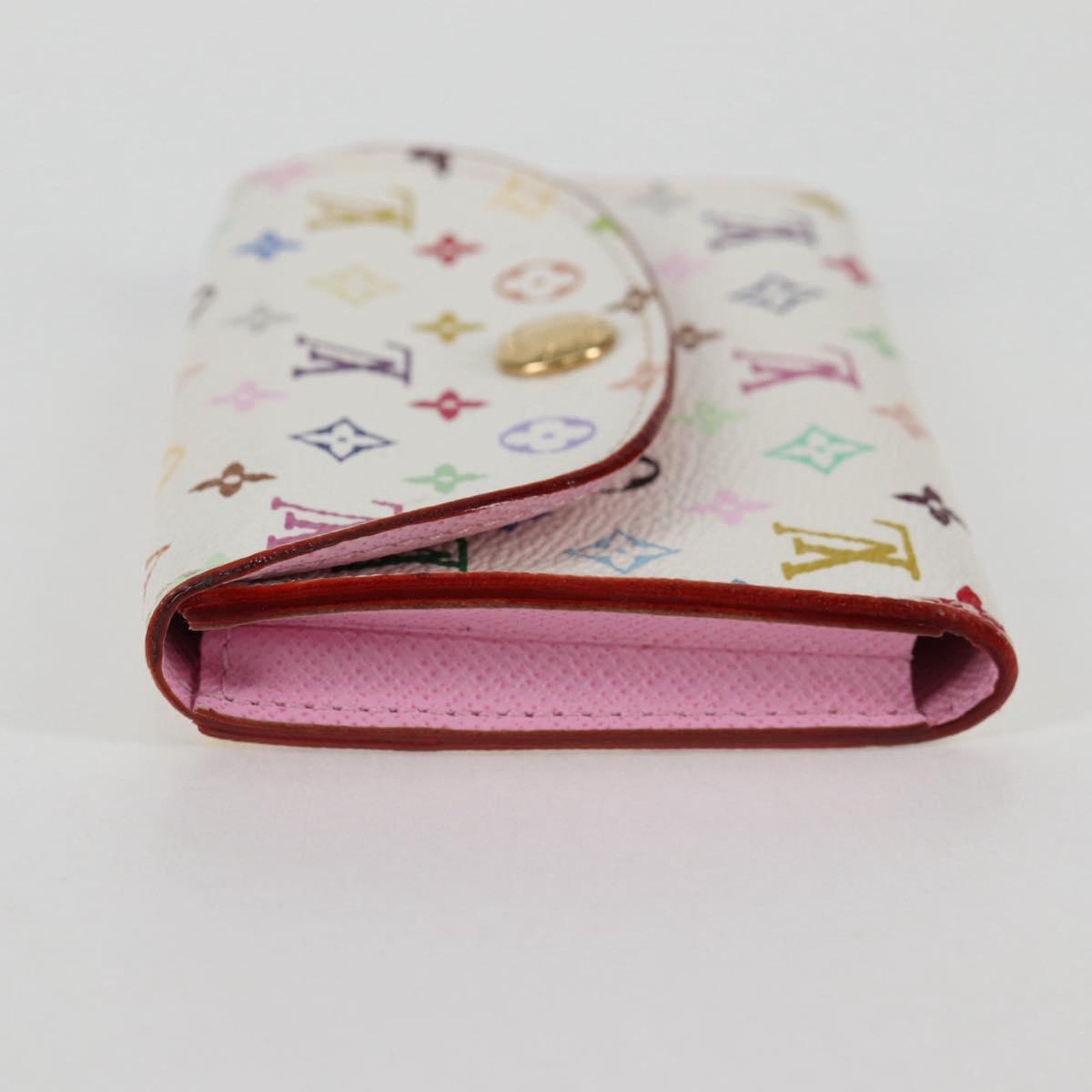 Louis Vuitton White Leather Enveloppe Carte De Visite