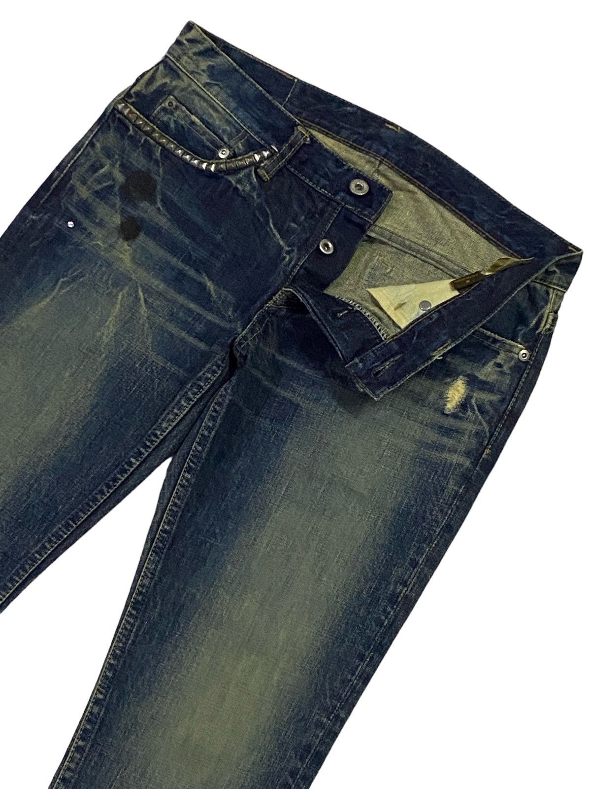 Hysteric Glamour Hysteric Glamour Flared Distressed Denim Pants Size 31" - 17 Thumbnail