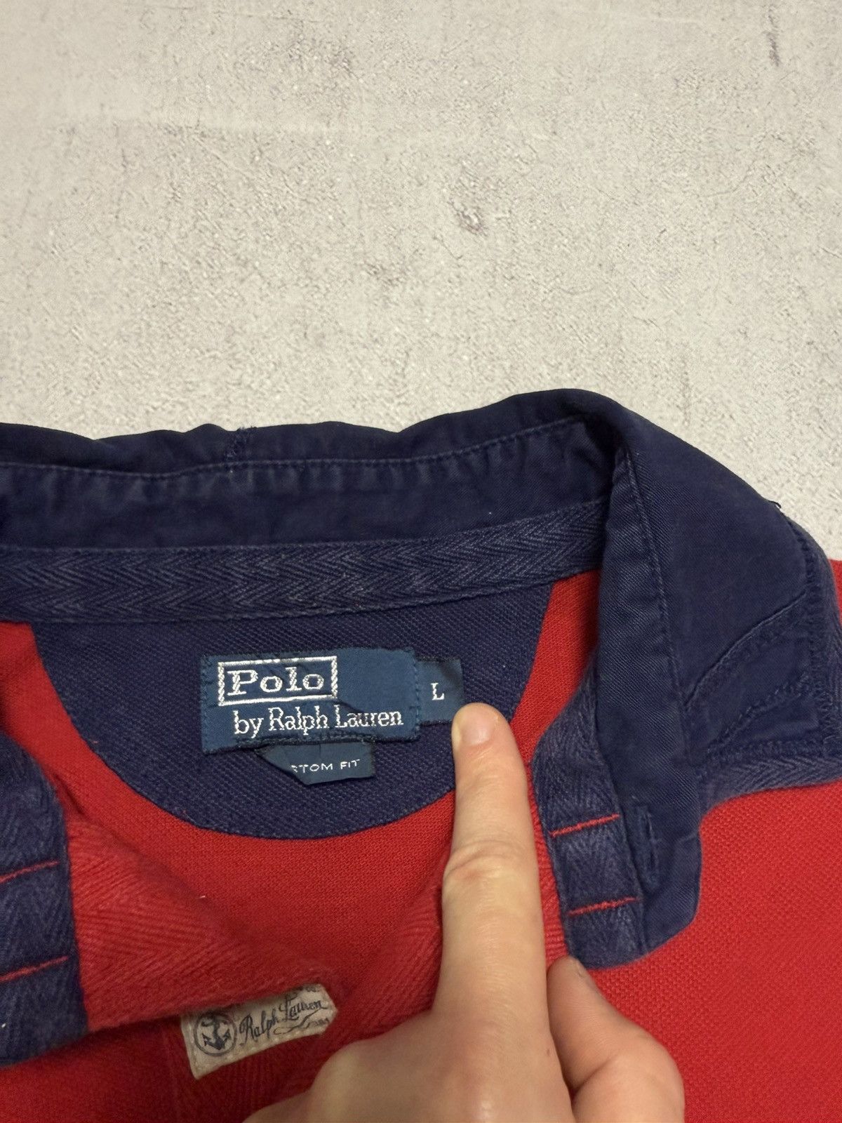 RRL Ralph Lauren Vintage Polo Ralph Lauren Polo Rugby T Shirt Big Logo Yacht Size US L / EU 52-54 / 3 - 7 Thumbnail
