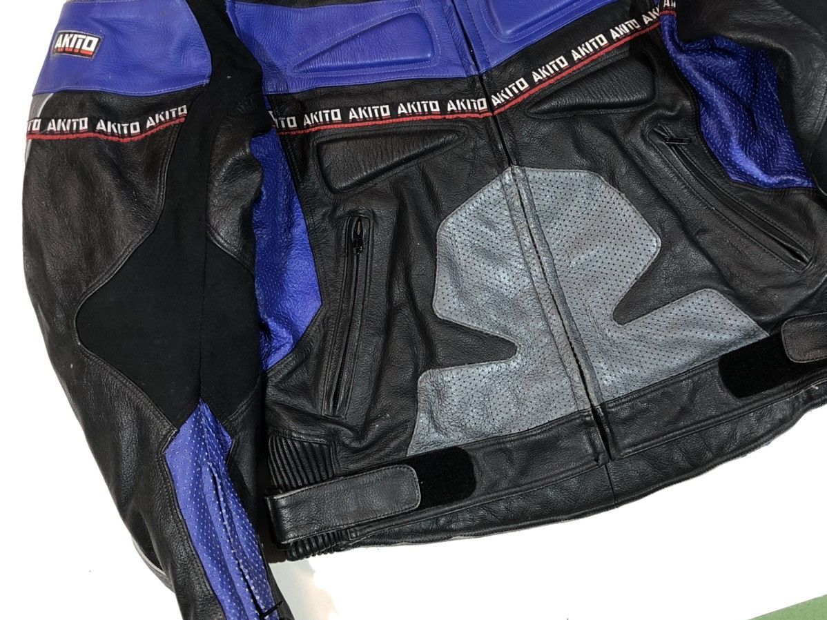 Ferrari × Honda × Yamaha Akito Motorcycle Moto Leather Jacket Racing Size US L / EU 52-54 / 3 - 9 Thumbnail