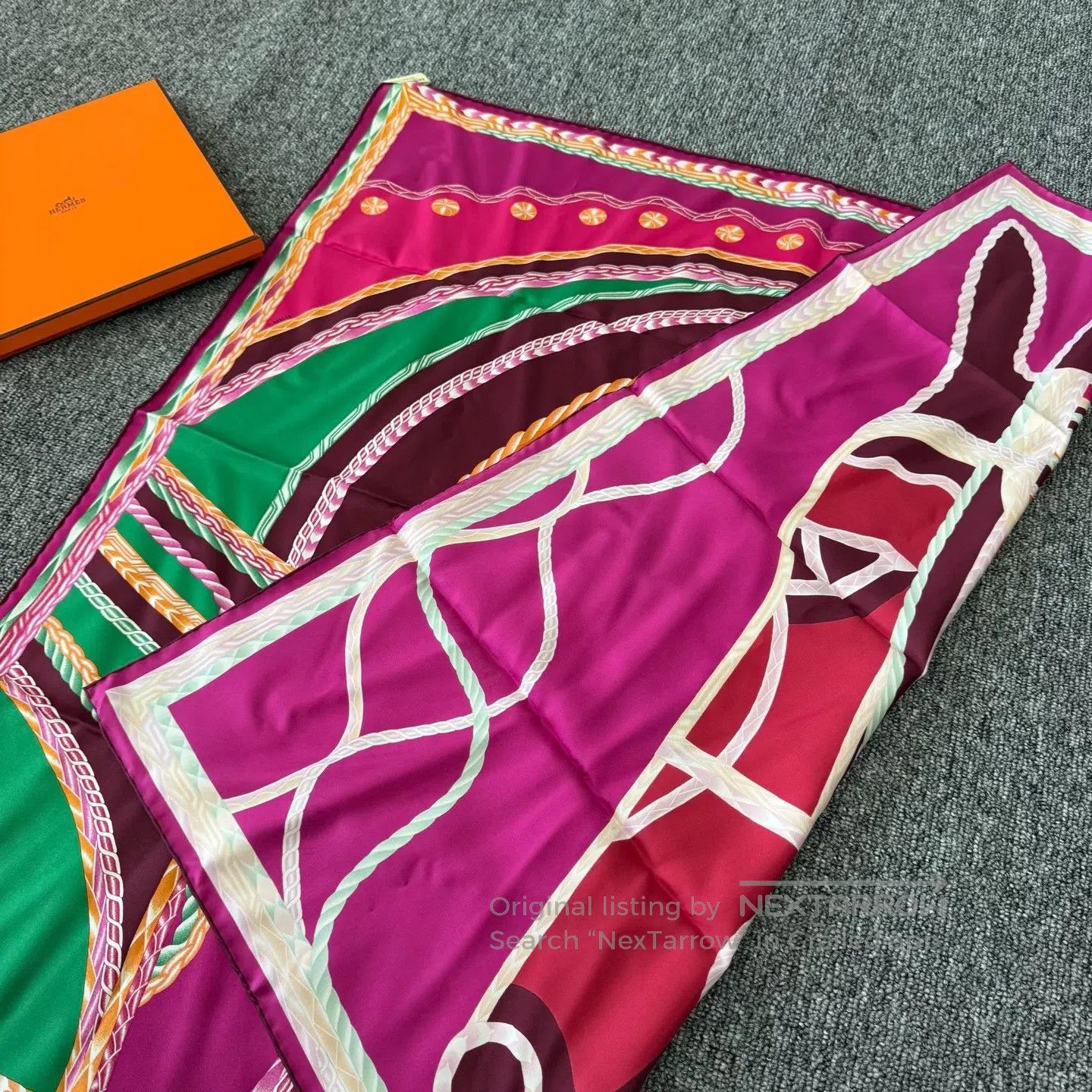 Hermes Hermes Equestrian Horse Scarf| Size ONE SIZE - 2 Thumbnail