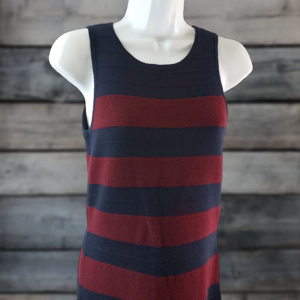 Loft LOFT Ann Taylor Womens Sweater Dress Sz S Blue Wool Blend Sleeveless Round Neck Size S / US 4 / IT 40 - 1 Thumbnail