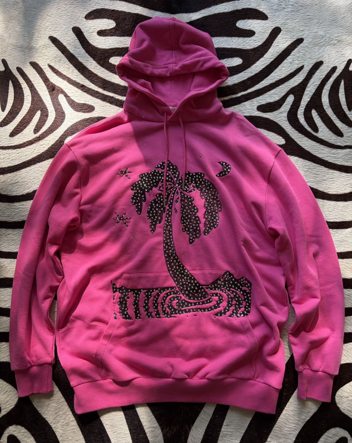 Celine $1100 Celine pink logo hoodie by Hedi Slimane | Grailed