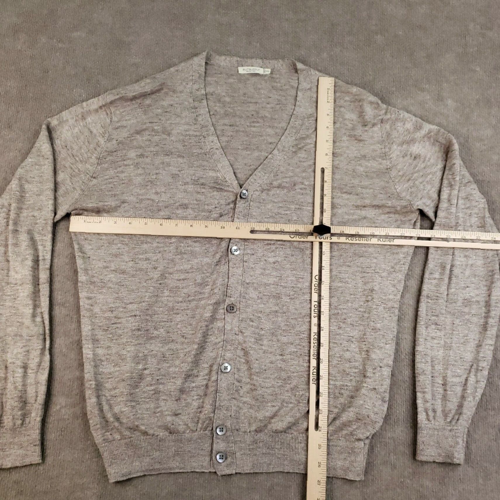 Suitsupply Suitsupply Cardigan Sweater Women 2XL Brown Linen Button Front Lightweight Casual Mens Size XXL / US 16-18 / IT 52-54 - 2 Thumbnail