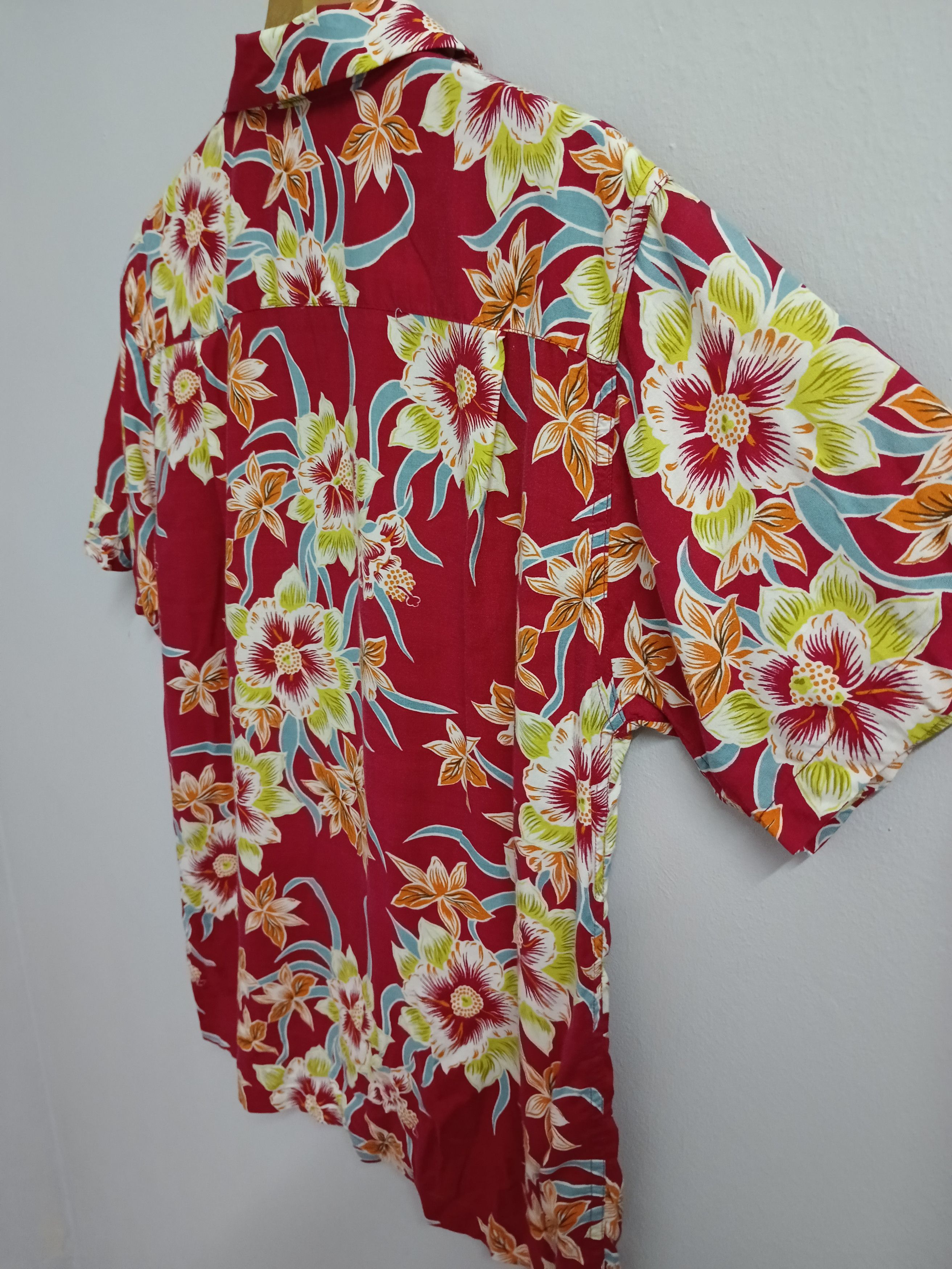 Japanese Brand × Vintage RAYON HAWAIIAN ALOHA TROPICAL FULLPRINT Size US M / EU 48-50 / 2 - 4 Thumbnail