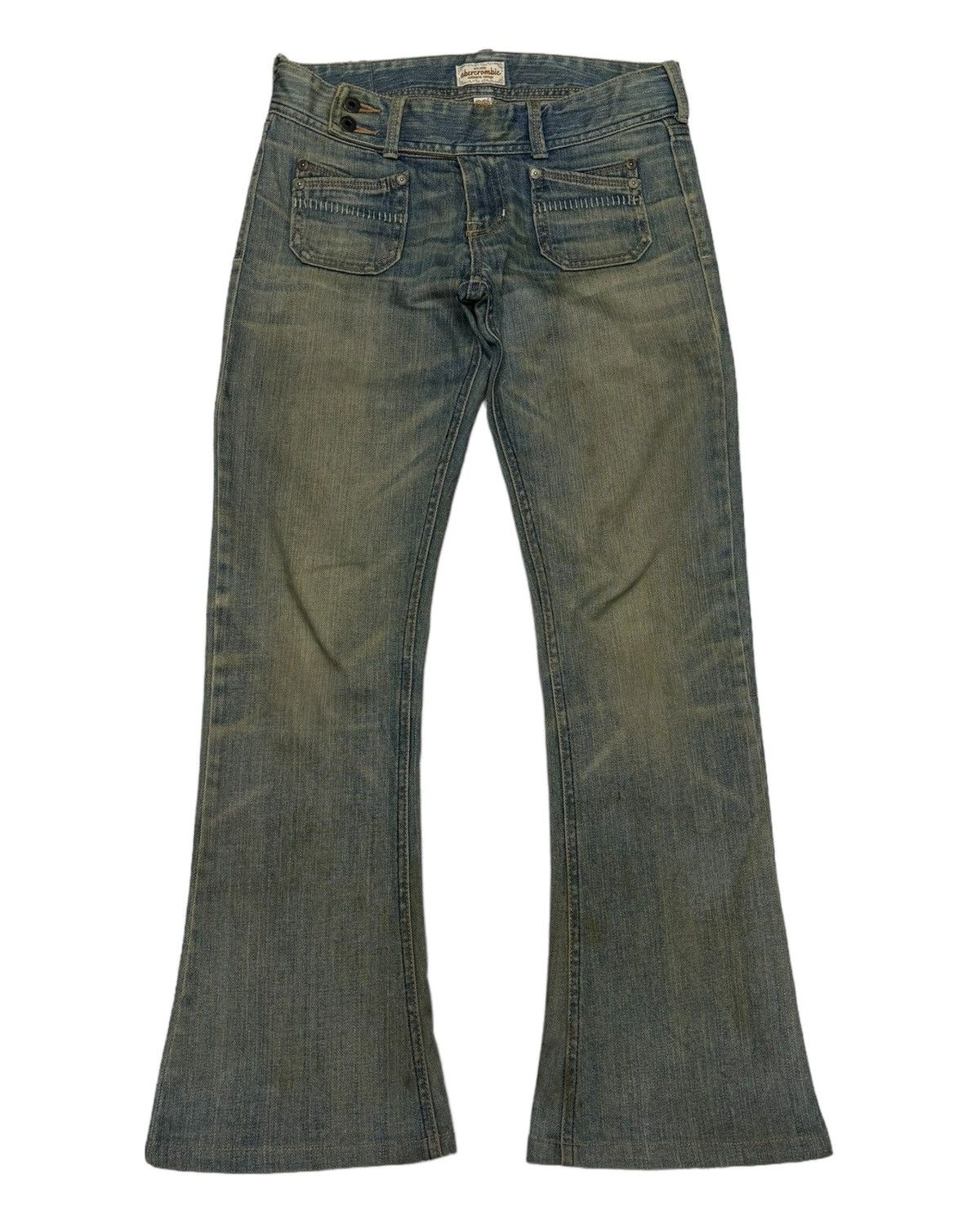 If Six Was Nine 🔥A&F FLARE JEANS RUSTY BOOTCUT DENIM JEANS Size 27" / US 4 / IT 40 - 1 Thumbnail