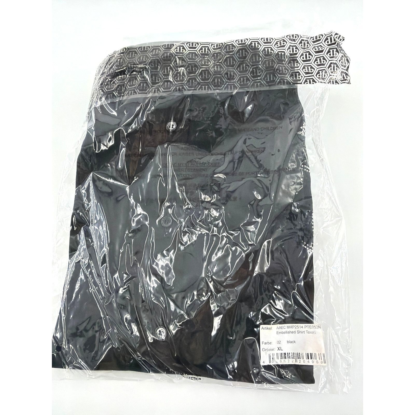 Philipp Plein Philipp Plein Men's Black Embellished Texas Shirt Size XL Size US XL / EU 56 / 4 - 4 Thumbnail