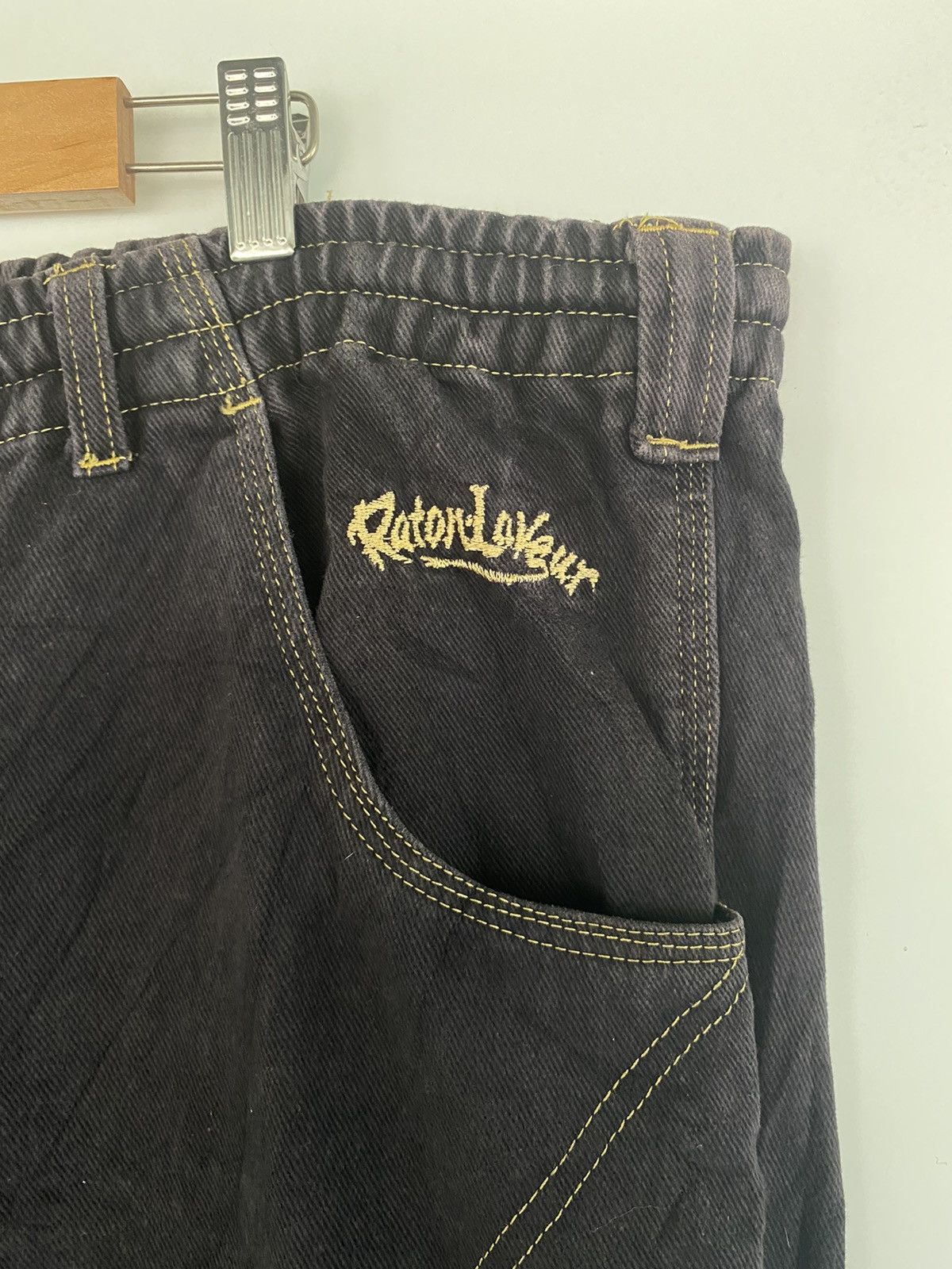 Japanese Brand Raton Laveur Loose Double knee Hip Hop Denim Pants Size US 44 / EU 60 - 7 Thumbnail