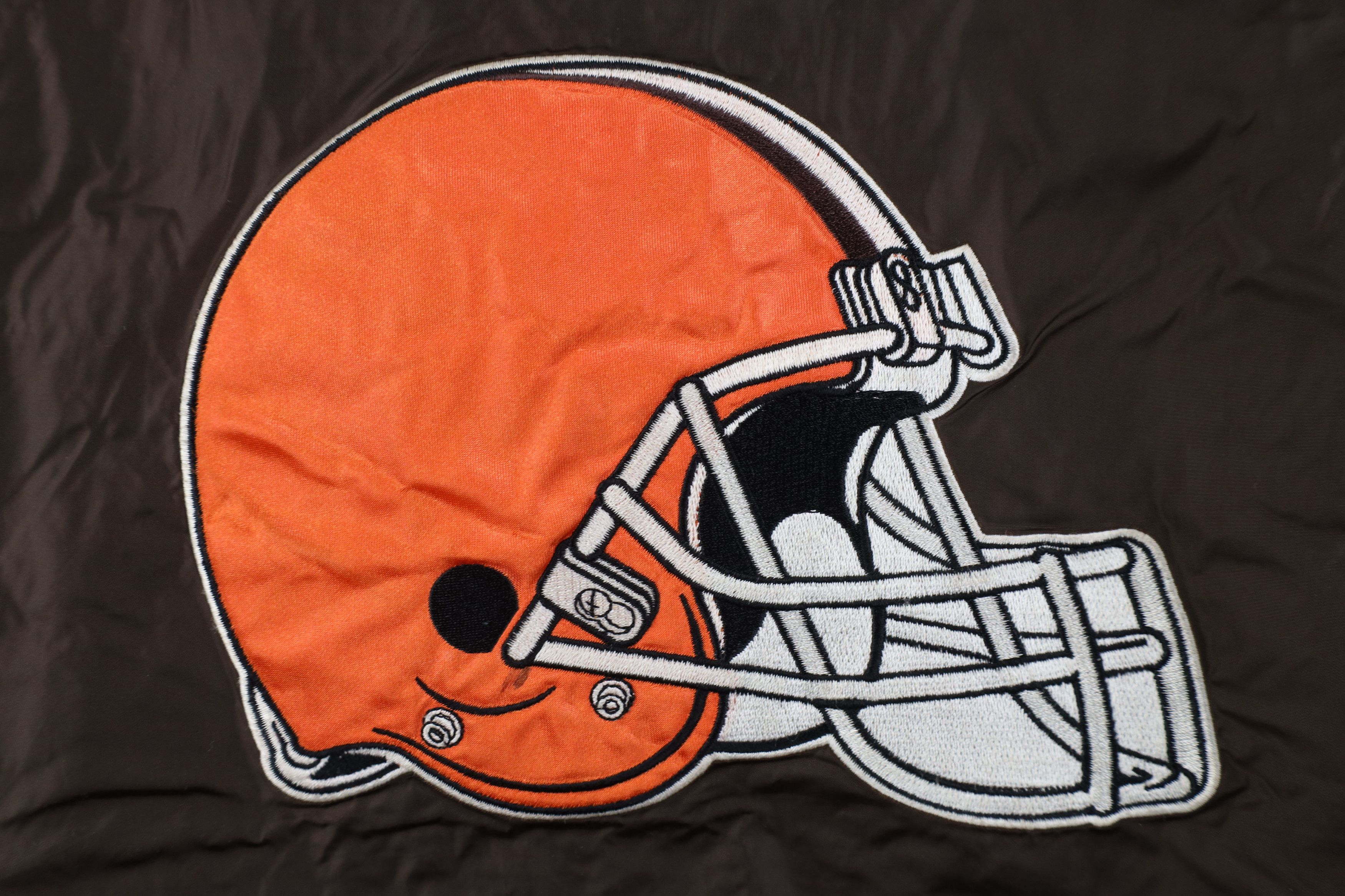 Vintage Vintage NFL Cleveland Browns Football Windbreaker Jacket Size US XL / EU 56 / 4 - 15 Thumbnail