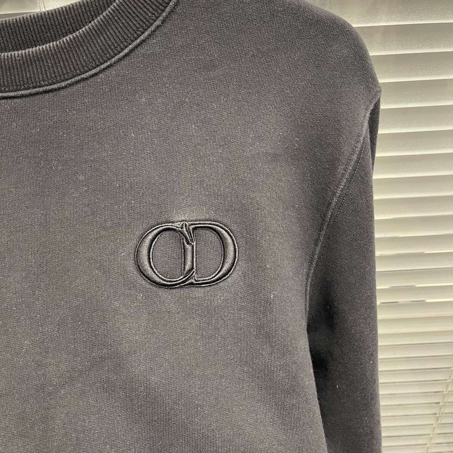 Dior Dior Black CD Embroidered Crewneck L 99new #10537 Size L / US 10 / IT 46 - 4 Thumbnail