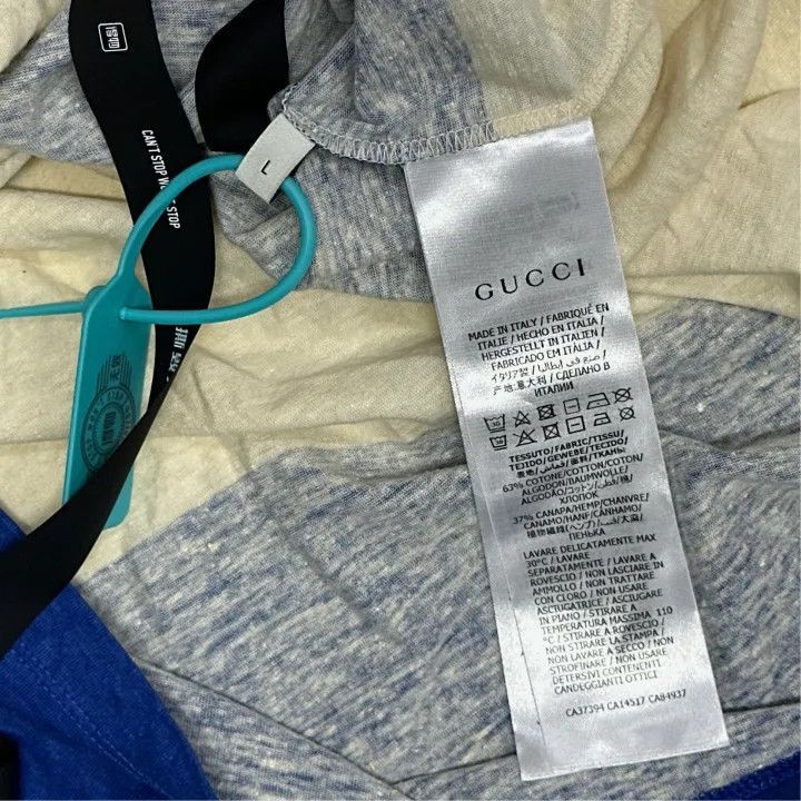 Gucci Gucci Gucci SS20 Blue and White Striped T-Shirt -2506 Size US L / EU 52-54 / 3 - 2 Thumbnail