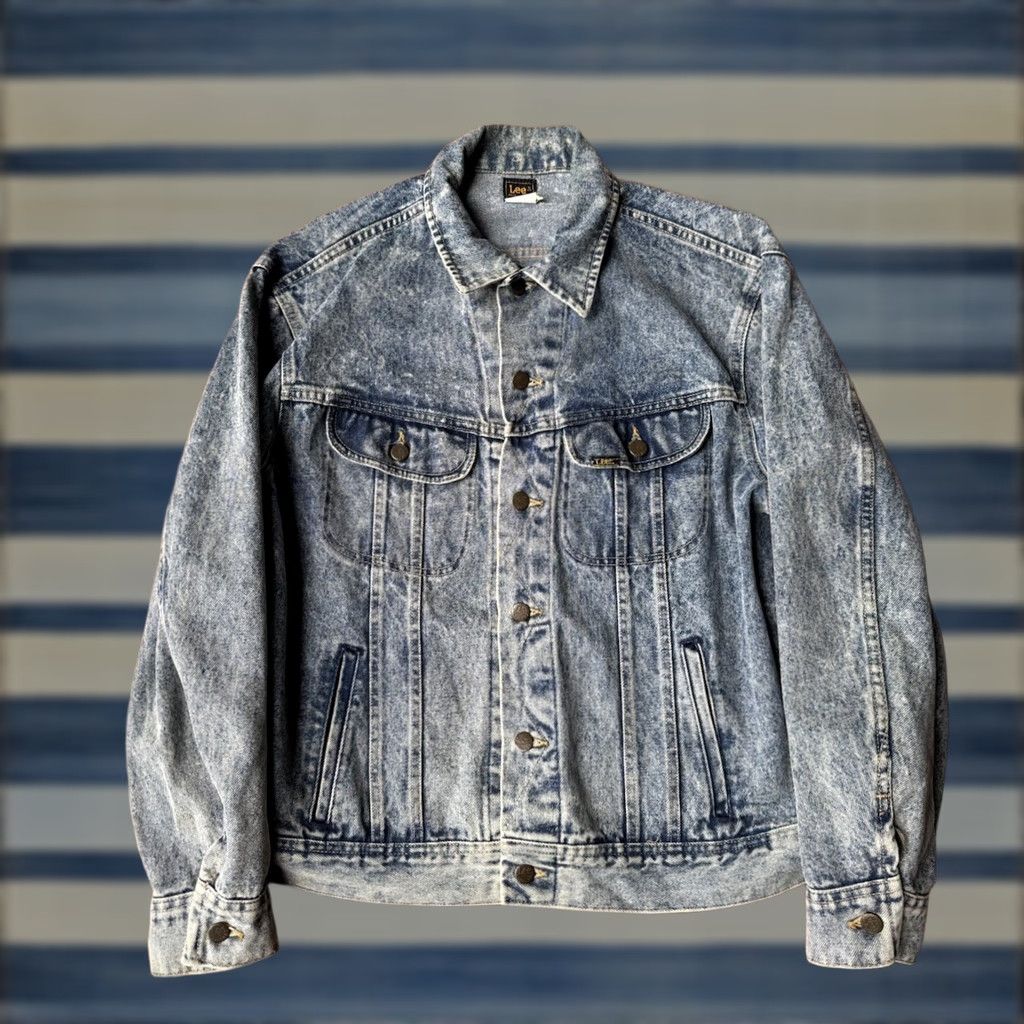 Lee VINTAGE Lee Riders Denim Jean Trucker Jacket Large USA Made Size US 33 - 1 Thumbnail