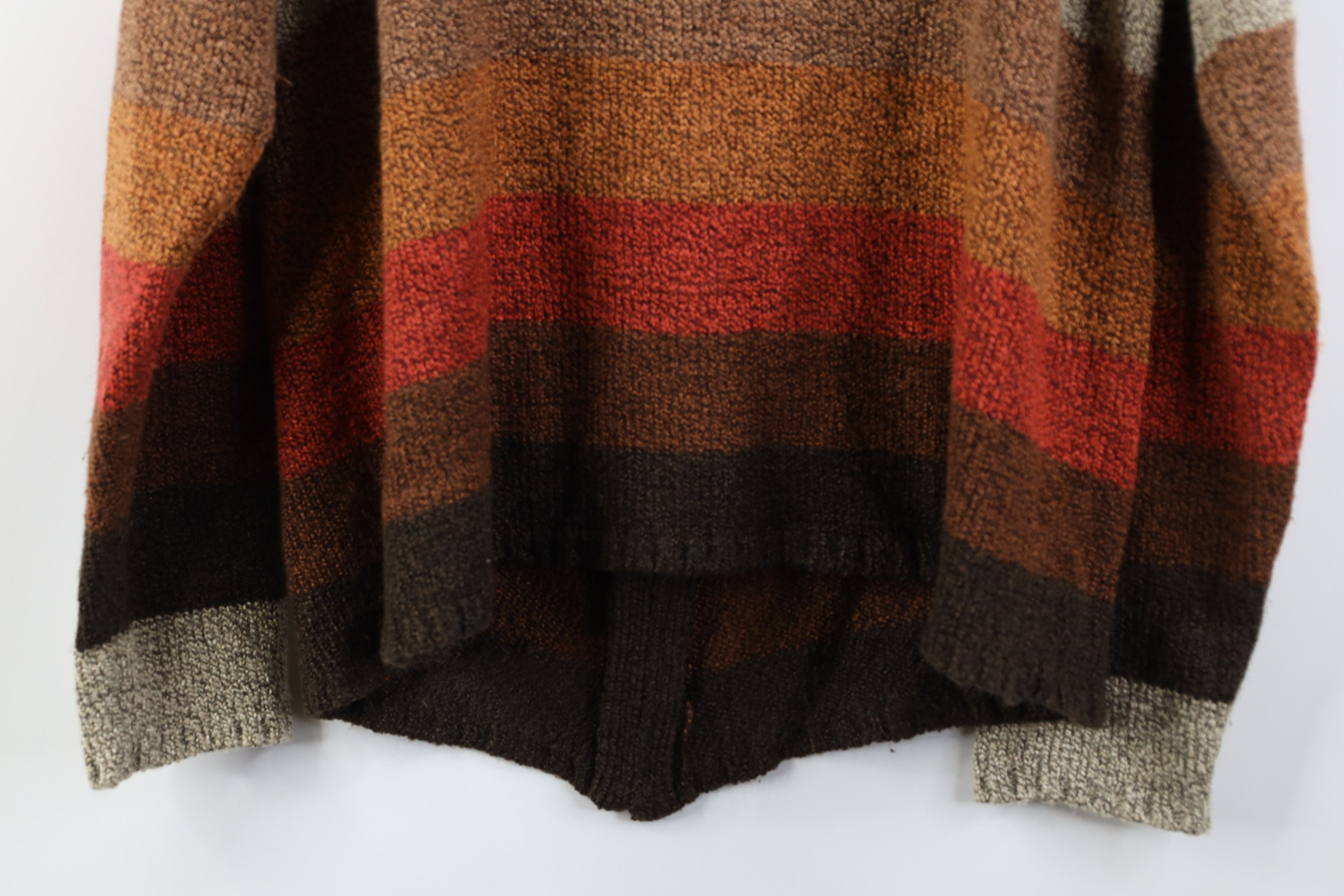 Vintage Vintage 90s Y2K Babydoll Block Knit Zip Cardigan Sweater Size M / US 6-8 / IT 42-44 - 11 Thumbnail