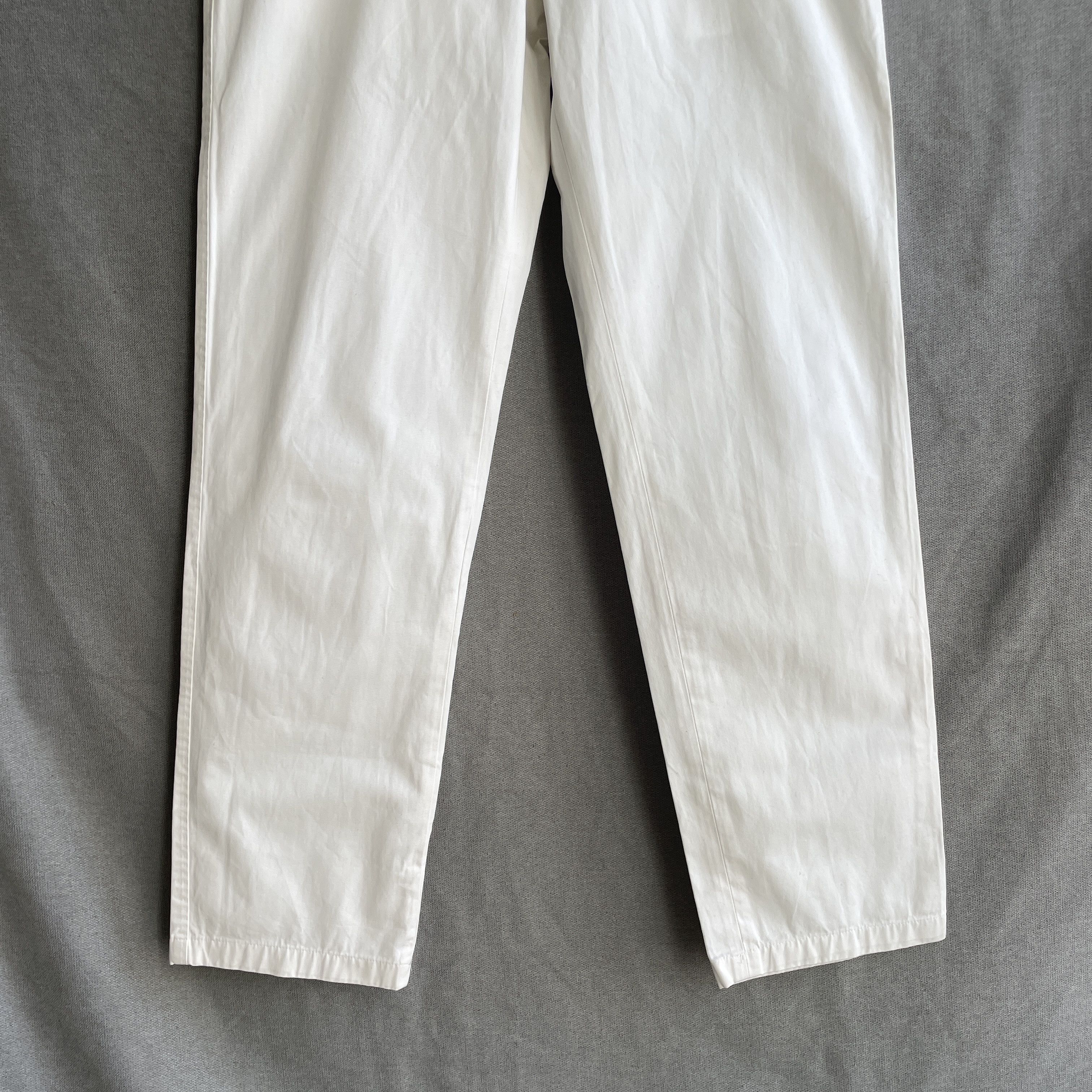 Suitsupply Suitsupply White Straight Cotton Chino Trousers Size EUR 50R Size US 32 / EU 48 - 6 Thumbnail