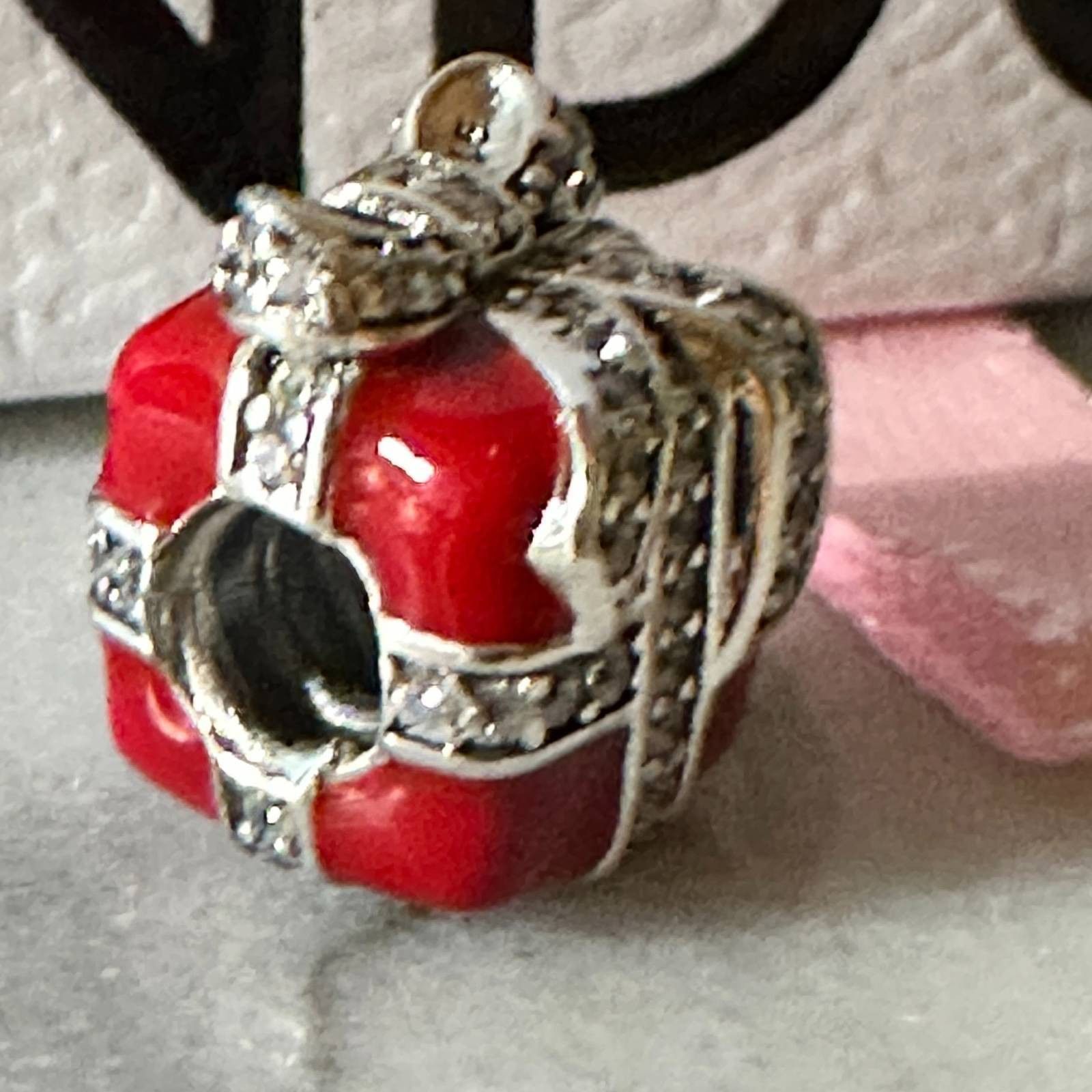 pandora Authentic Pandora Sparkling Surprise Red Enamel Gift Box, Re Size ONE SIZE - 3 Thumbnail