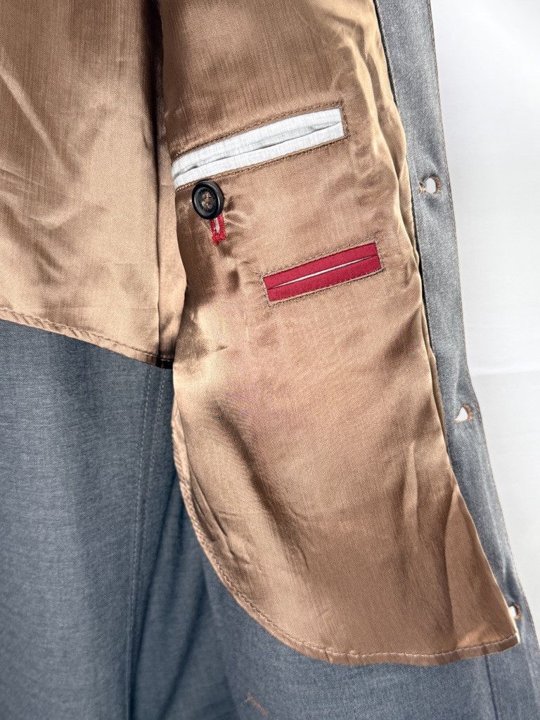 Brunello Cucinelli BRUNELLO CUCINELLI Wool Denim Bomber Grey Jacket Size US M / EU 48-50 / 2 - 18 Thumbnail