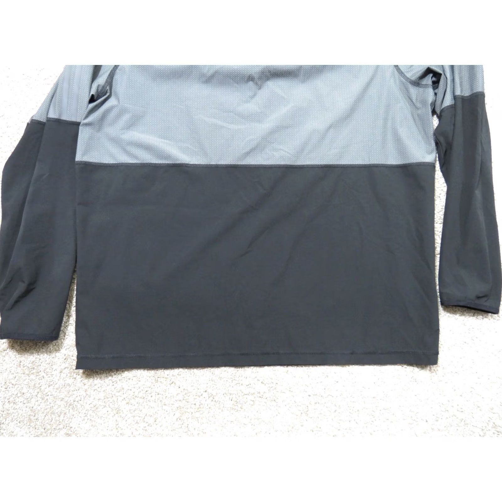 Adidas Adidas Track Jacket Mens 2XL Black Gray Stripe Windbreaker 1/4 Zip Pullover Golf Jacket Size US XXL / EU 58 / 5 - 2 Thumbnail
