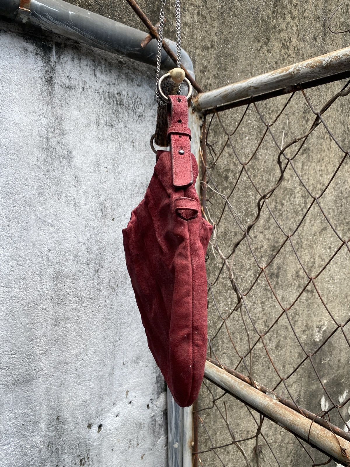 Yves Saint Laurent Rare Yves Saint Laurent - Tom Ford - Burgundy Mombasa Hobo Size ONE SIZE - 4 Thumbnail