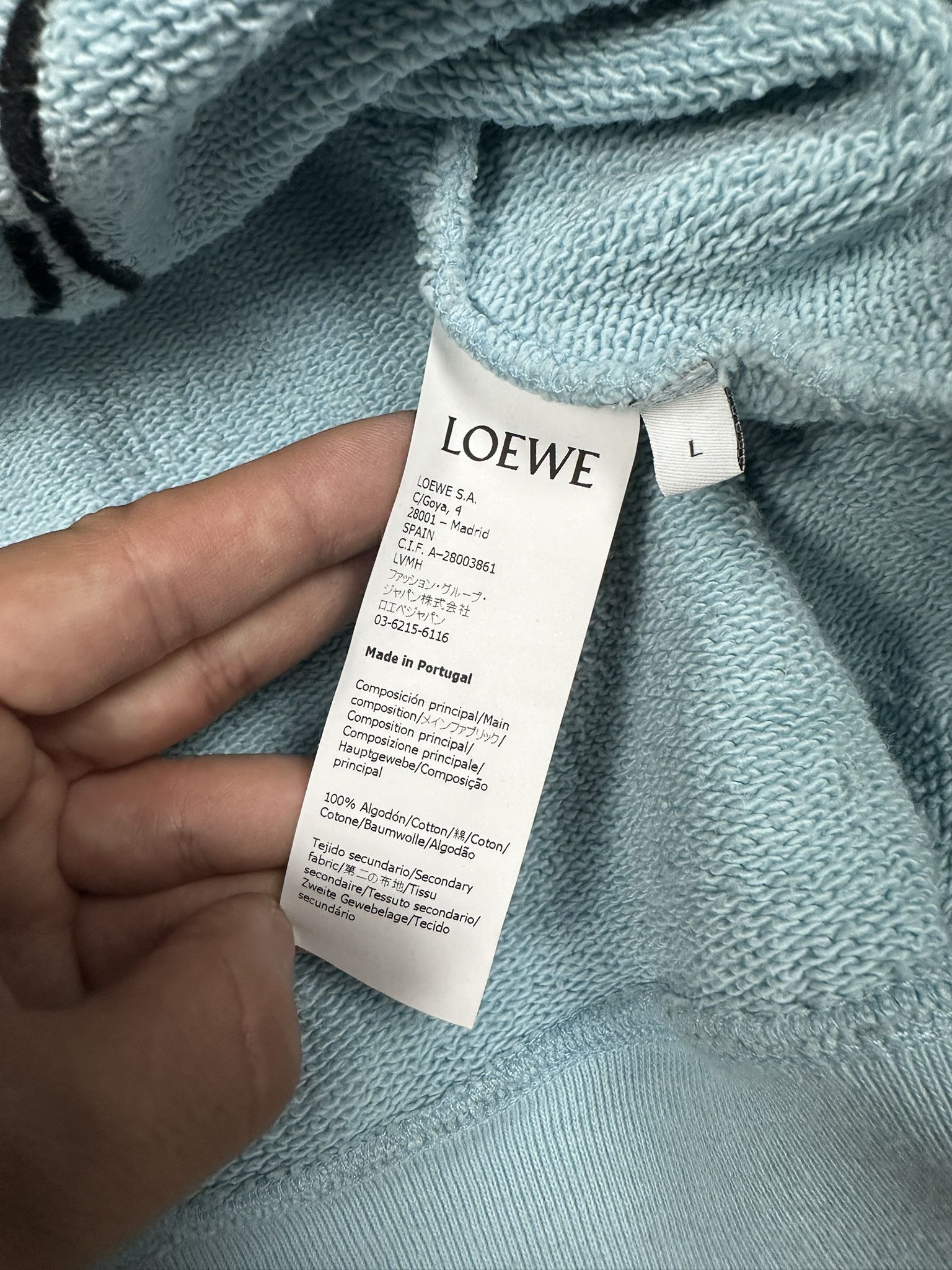 Loewe Rare Loewe Baby Blue Goose Crewneck Size US L / EU 52-54 / 3 - 6 Thumbnail