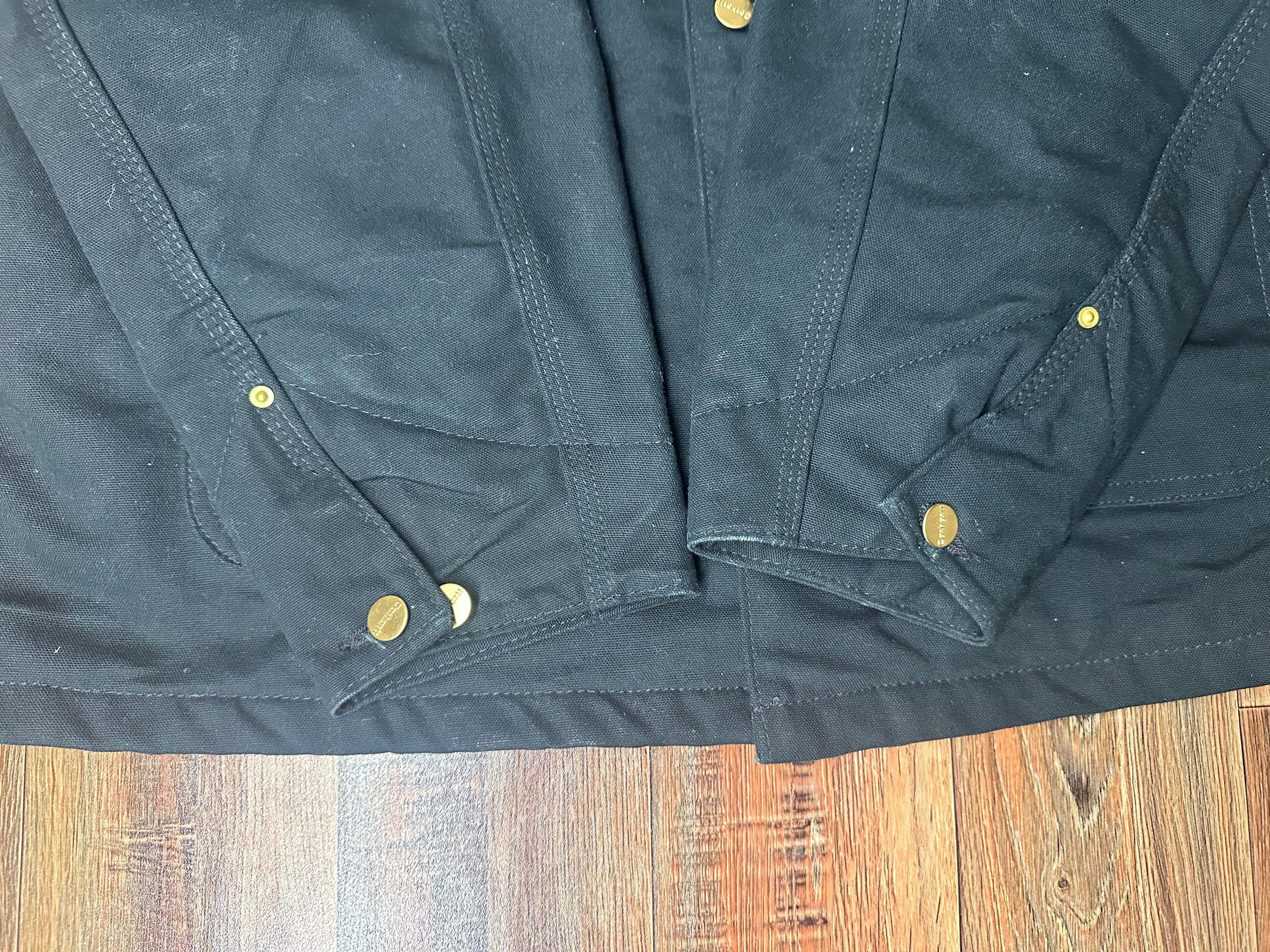 Carhartt × Vintage Vintage 90's Carhartt chore Coat C01 BLK SIZE 48 Size US XL / EU 56 / 4 - 7 Thumbnail