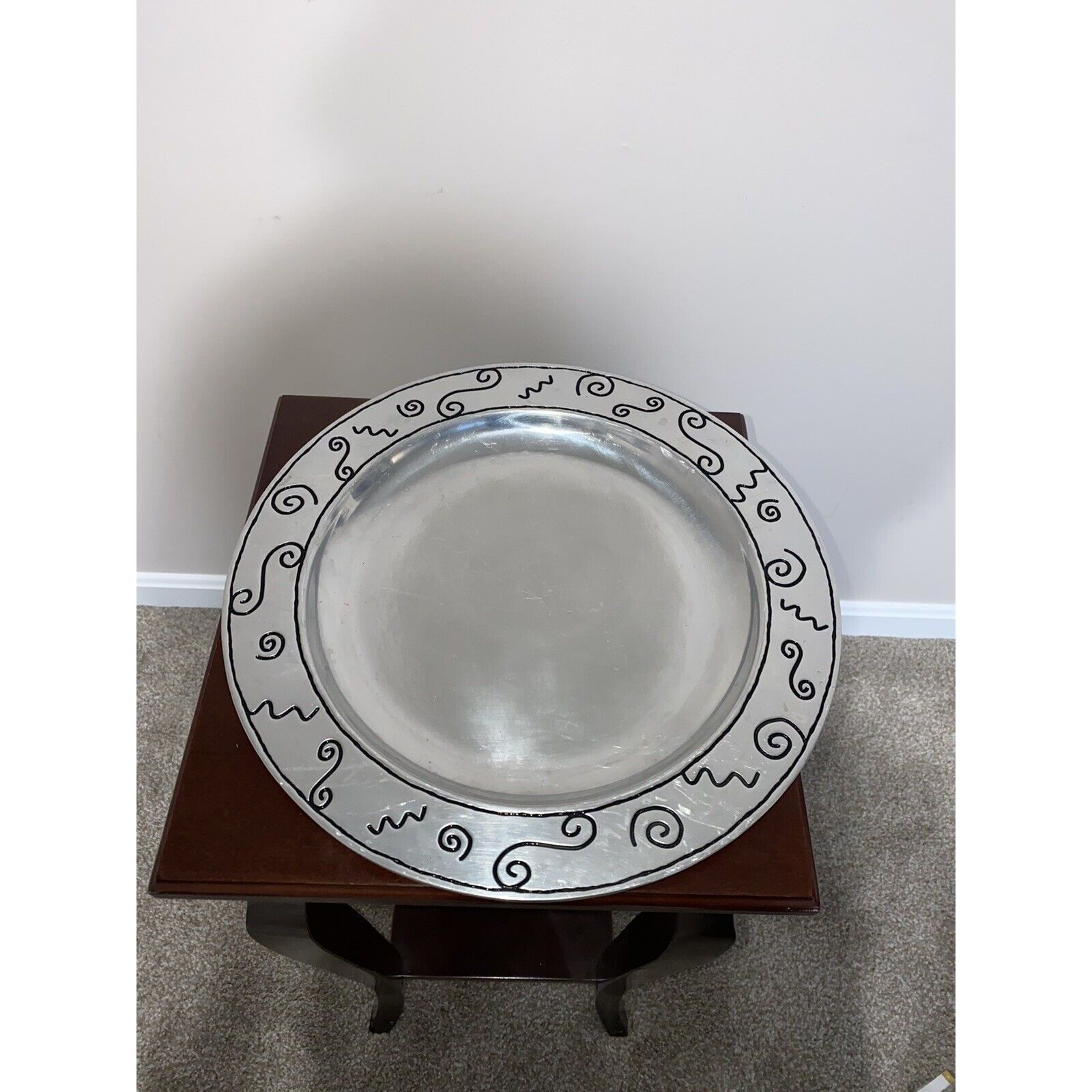 Other Vintage Wilton Armetale Large ” Serving Plate With Design Pe Size ONE SIZE - 1 Thumbnail