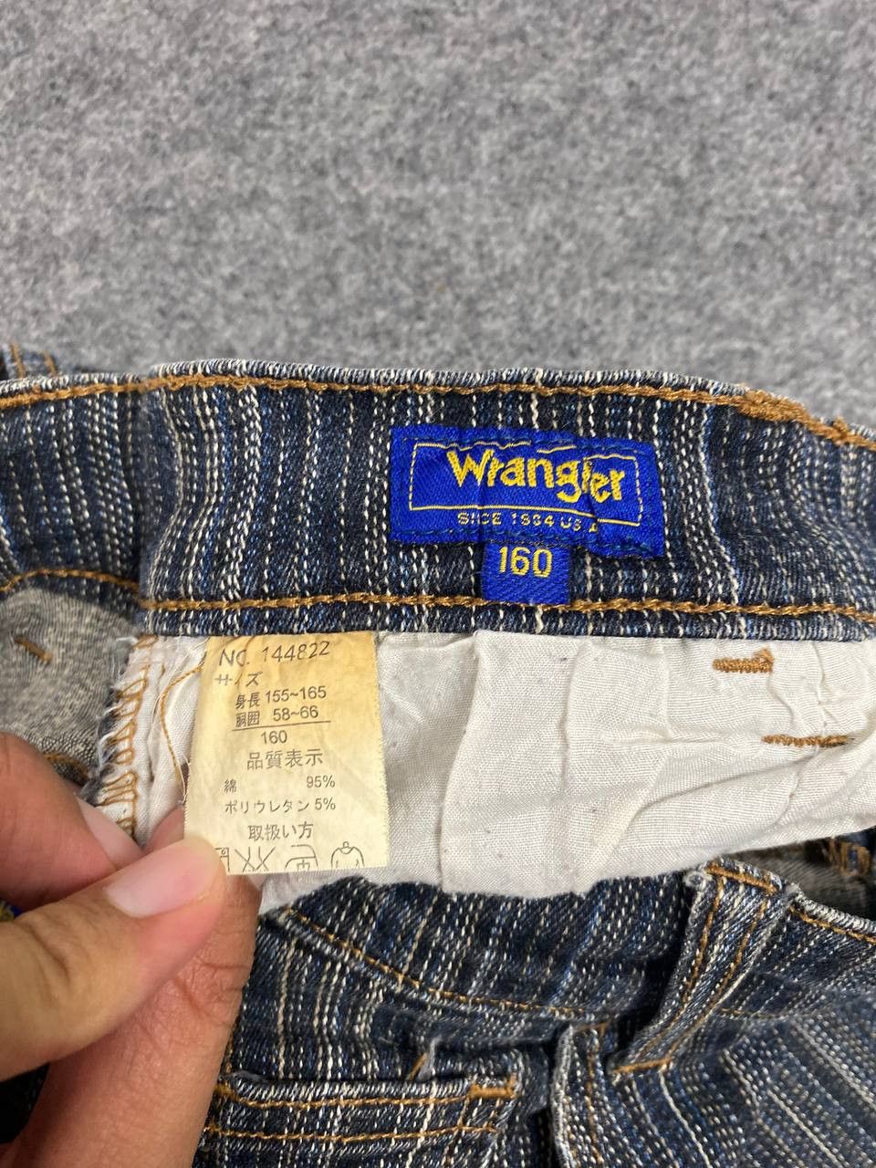 Wrangler vintage rare wrangler striped bootcut flare denim Size US 28 / EU 44 - 10 Thumbnail