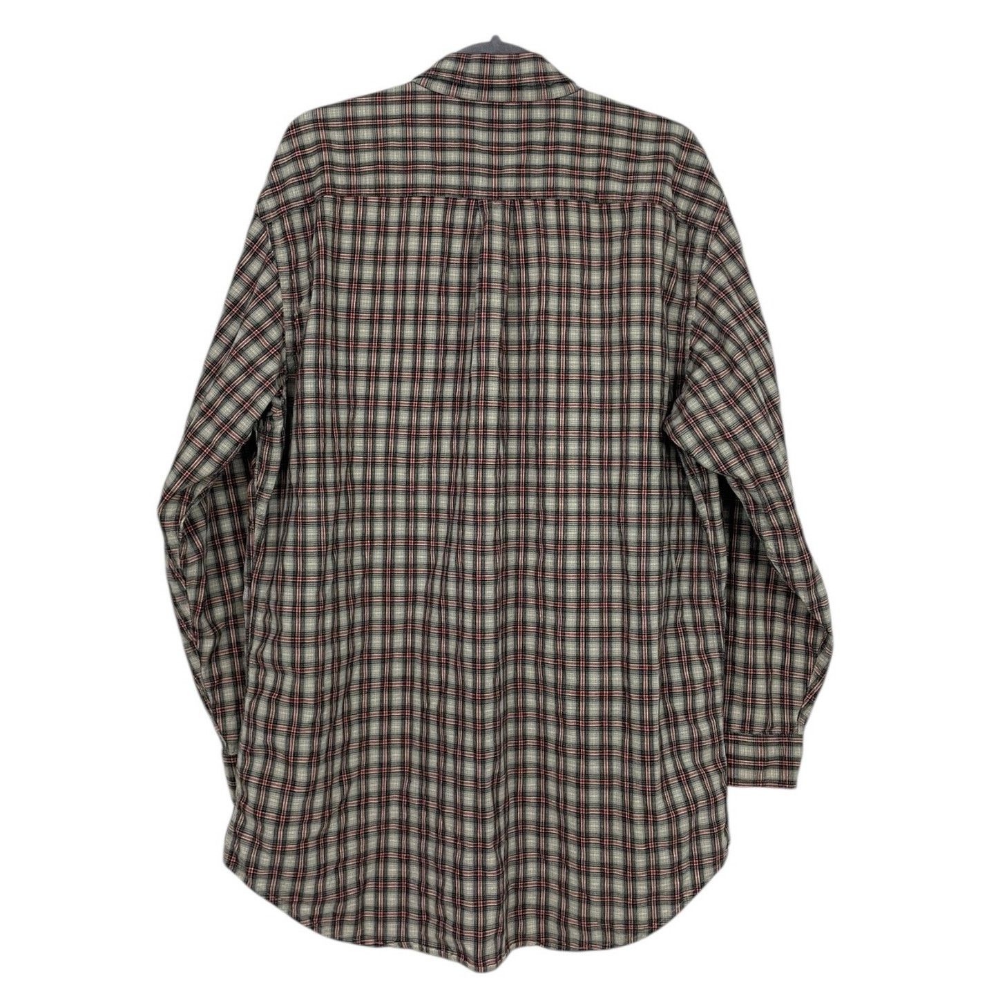 Ralph Lauren × Vintage Ralph Lauren Jeans Co Vtg Red & Grey Plaid Button Down Shirt Size US L / EU 52-54 / 3 - 5 Thumbnail