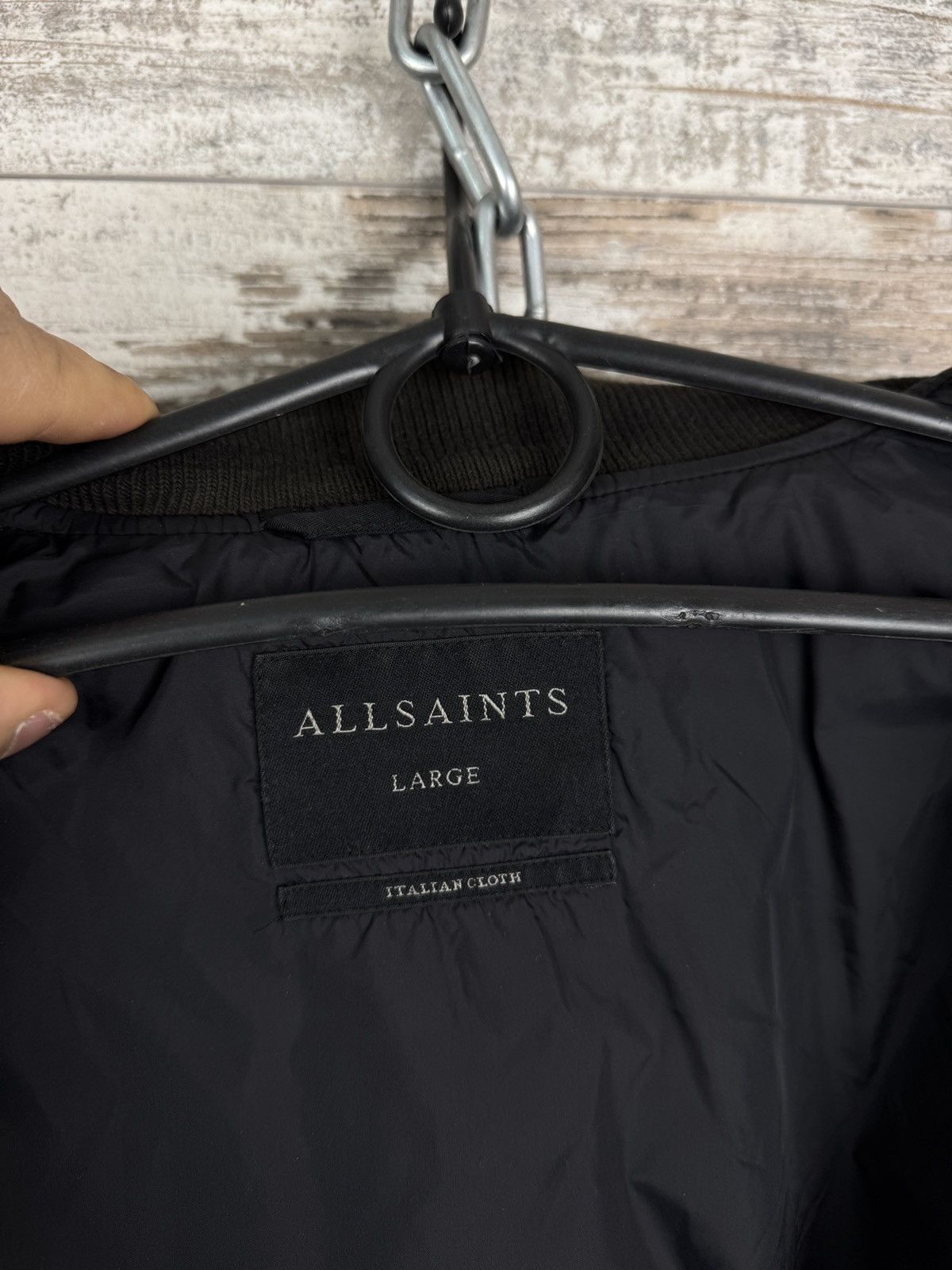 Allsaints Mens Vintage AllSaints kitson bomber nylon jacket Japanese Size US L / EU 52-54 / 3 - 13 Thumbnail