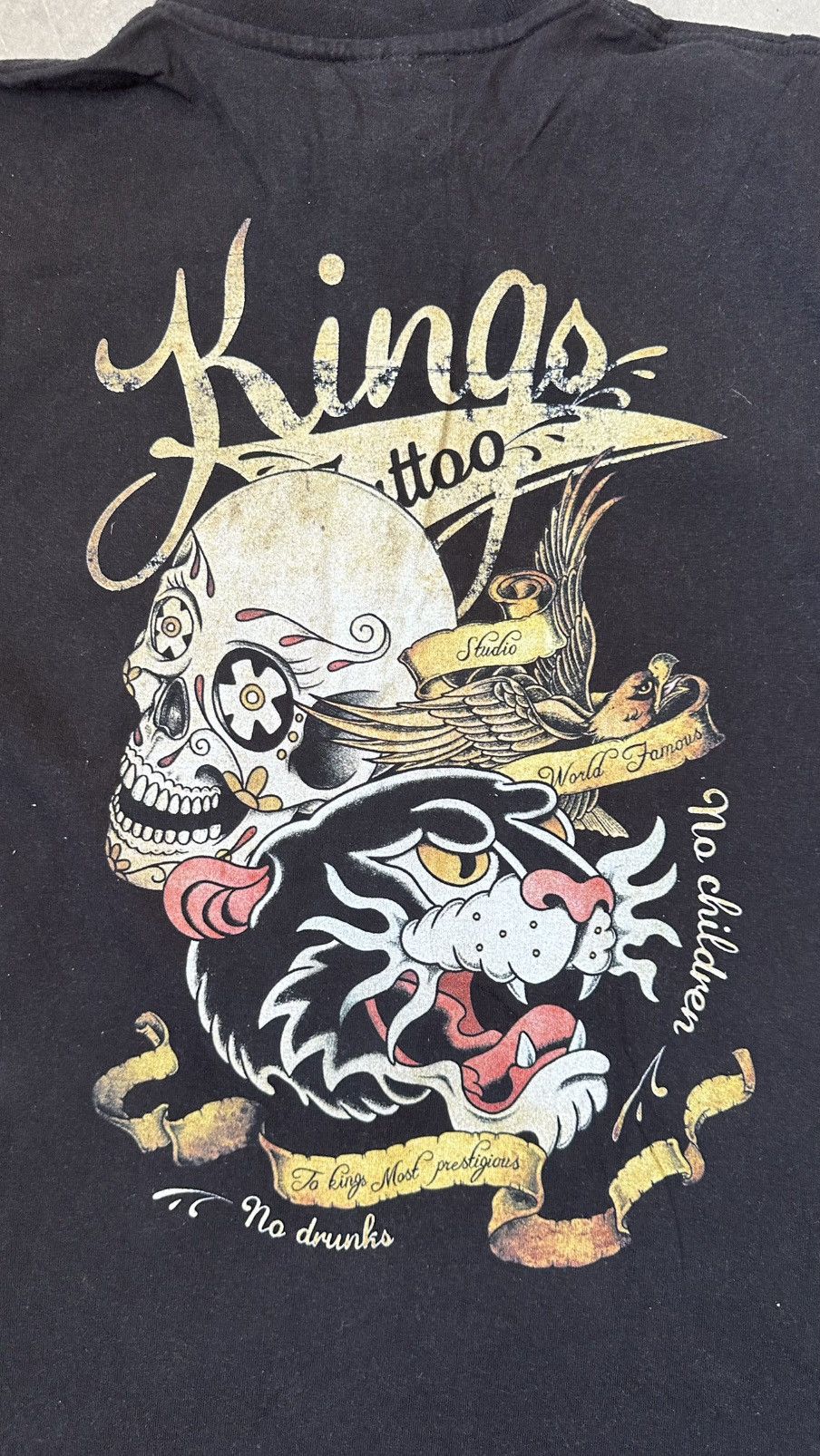 Vintage KINGS TATTOO NYC POLO TEE Size US M / EU 48-50 / 2 - 7 Thumbnail