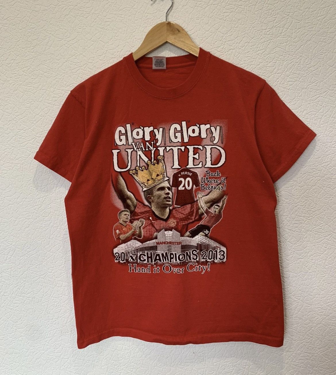 Vintage MANCHESTER UNITED VAN PERSIE GLORY T SHIRT TEE CHAMPIONS Size US M / EU 48-50 / 2 - 1 Thumbnail