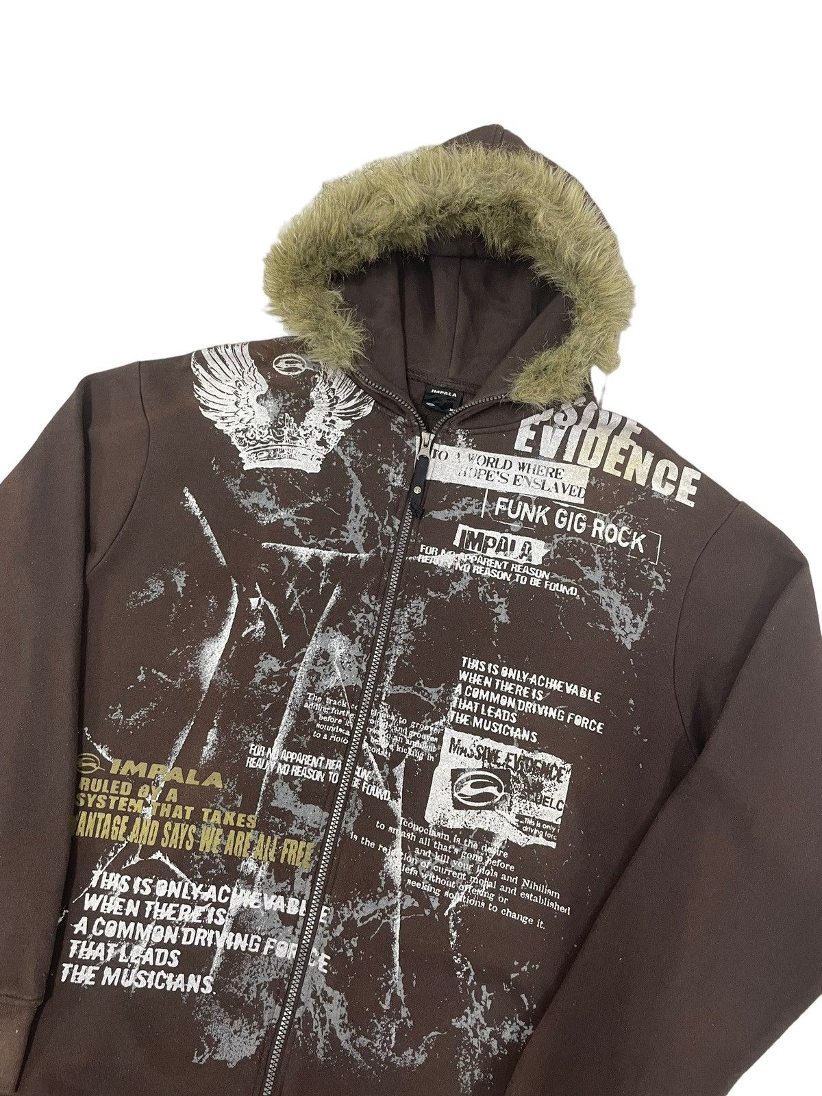 If Six Was Nine × Japanese Brand × Le Grande Bleu (L.G.B.) Impala Japan Poem Fur Hoodie Sunfaded Size US L / EU 52-54 / 3 - 1 Thumbnail