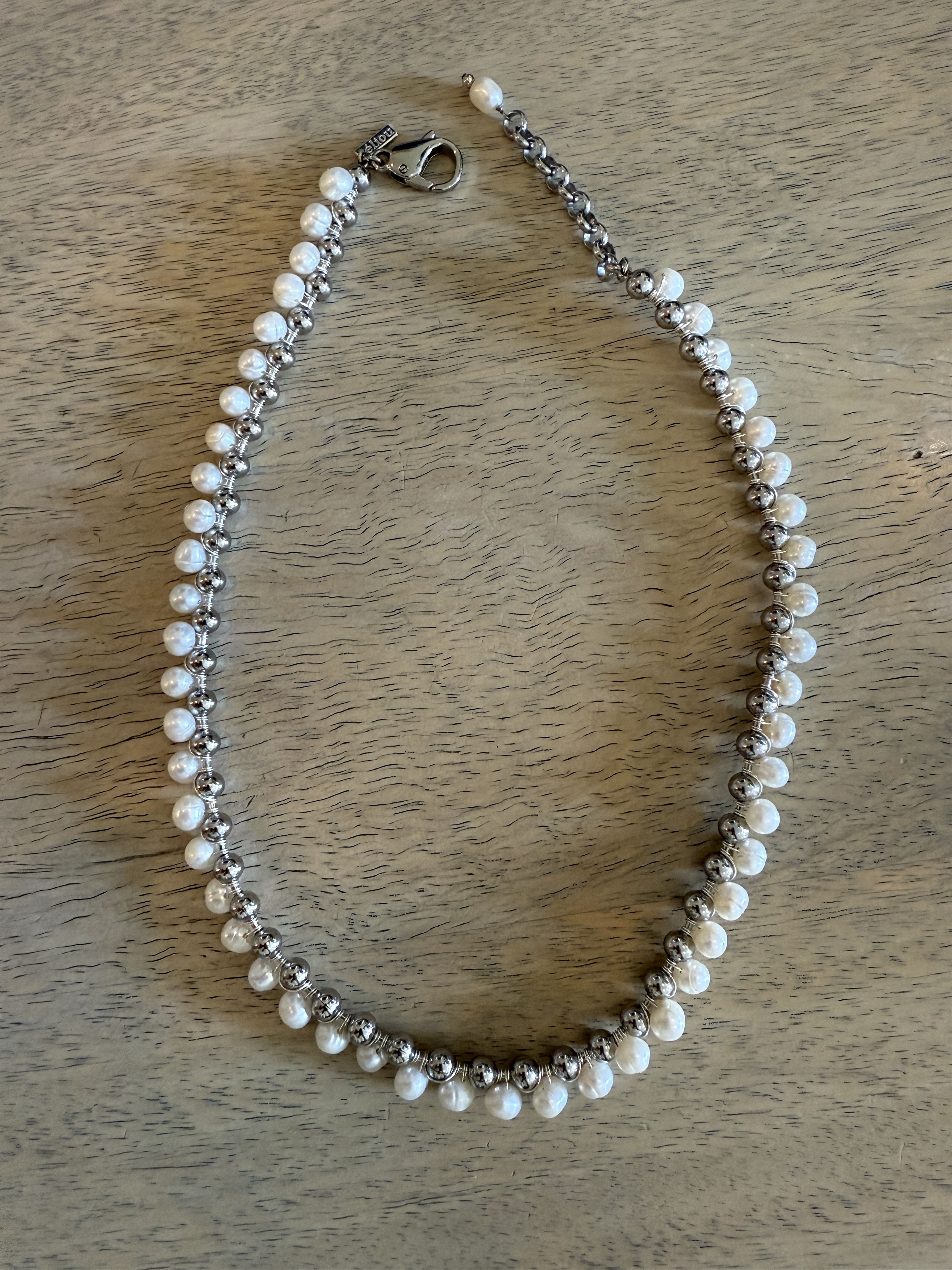 eliou Pearl & Silver necklace Size ONE SIZE - 1 Preview