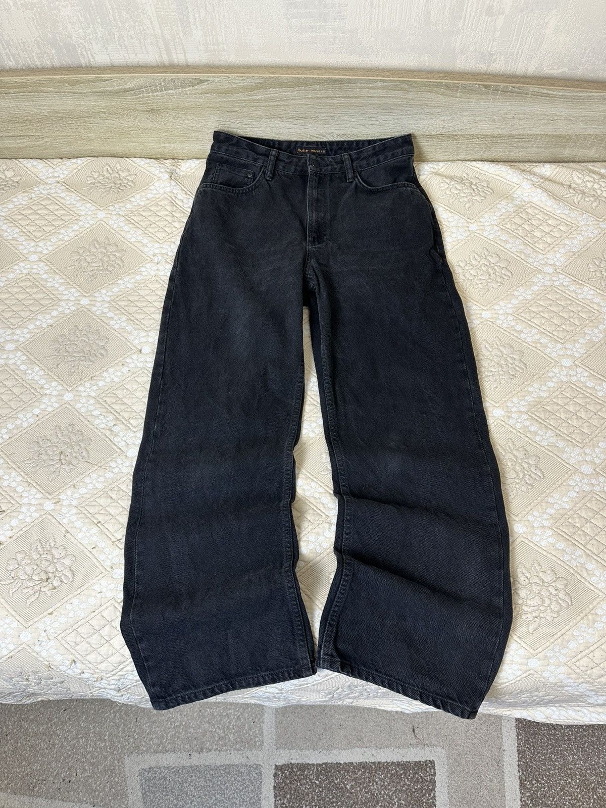 Nudie Jeans 🔥 Nudie Jeans Clean Eileen Loose Fit Wide Pants Denim 29x28 Size 28" / US 6 / IT 42 - 3 Thumbnail