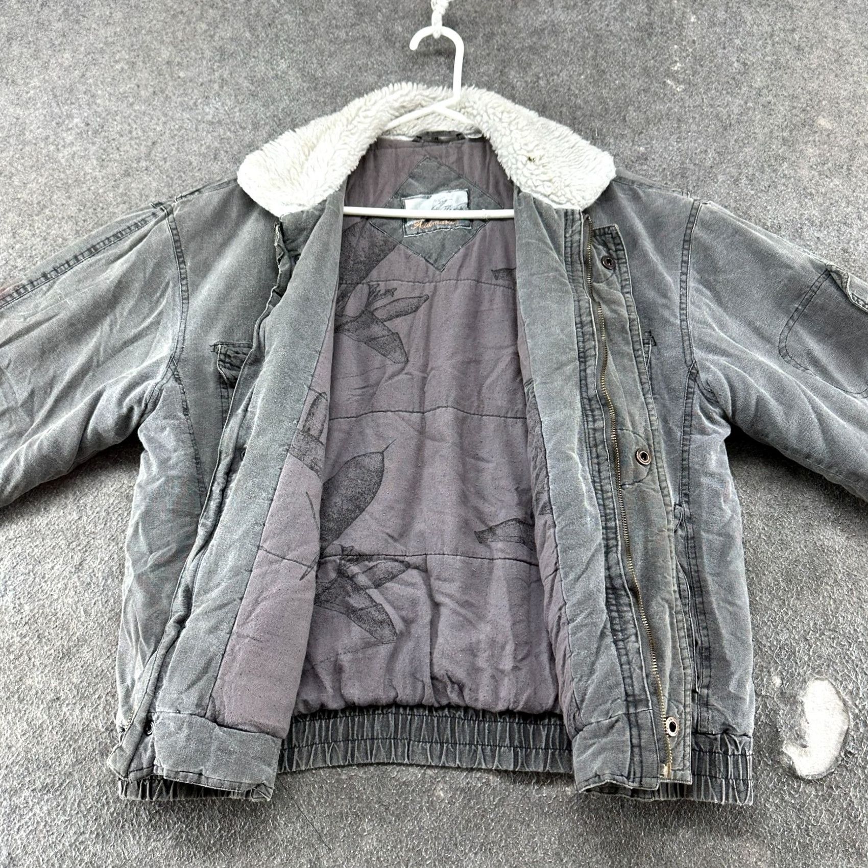 Vintage VINTAGE Fieldmaster Jacket Mens M Black Bomber Canvas 90s Utility Workwear Sturdy Short Coat Mens Size US M / EU 48-50 / 2 - 2 Thumbnail