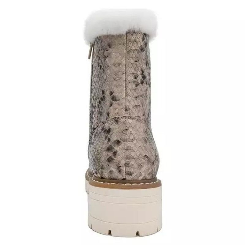 Sugar Sugar Women Snake Print Vegan Casual Comfort Combat Boots 8M Size US 8 / IT 38 - 5 Thumbnail