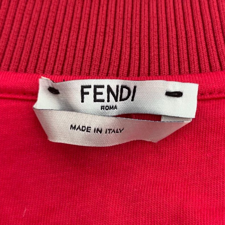 Fendi FENDI Red side logo letter cotton zipper jacket Size XS / US 0-2 / IT 36-38 - 5 Thumbnail