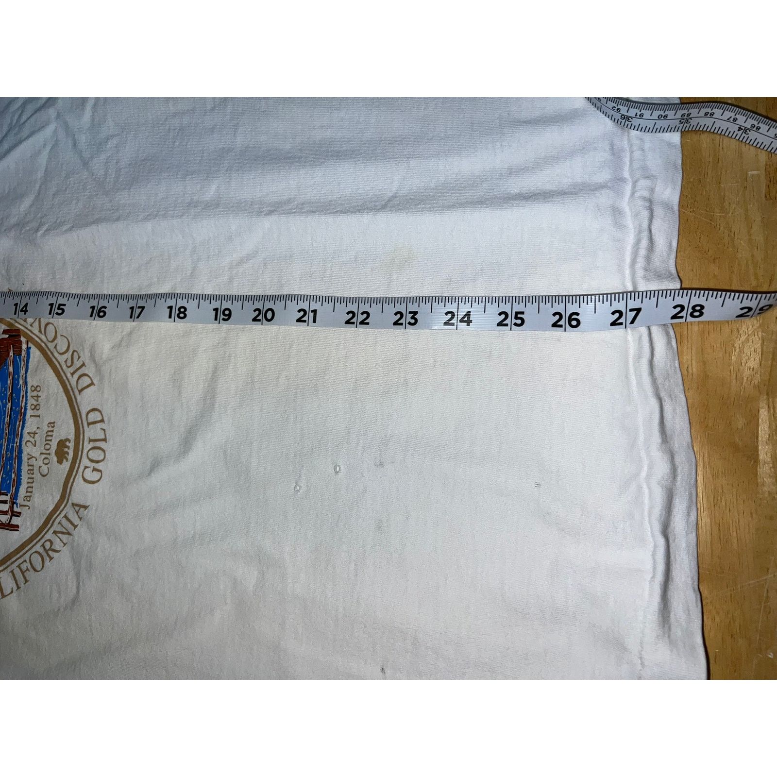 Vintage Vintage Sutters Mill Shirt California Gold White Tee 90s L Size US L / EU 52-54 / 3 - 10 Thumbnail