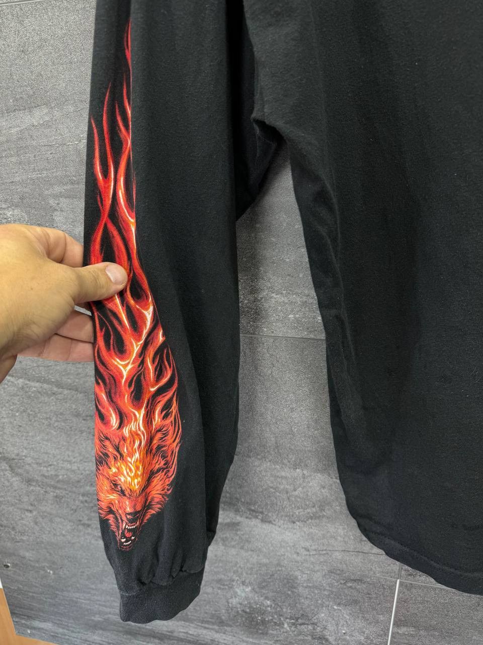 Vintage Vintage Survivors Harley Davidson 2005 Wolf Longsleeve Shirt Size US XXL / EU 58 / 5 - 14 Thumbnail