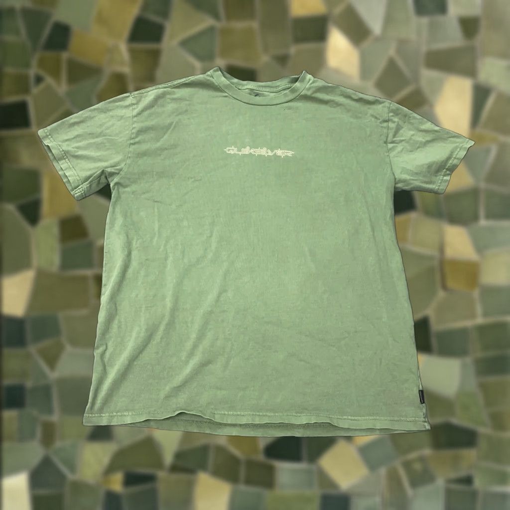 Quiksilver Quiksilver Shirt Men's Large Green Oversized Crew Neck Beach Tropical Size US L / EU 52-54 / 3 - 1 Thumbnail