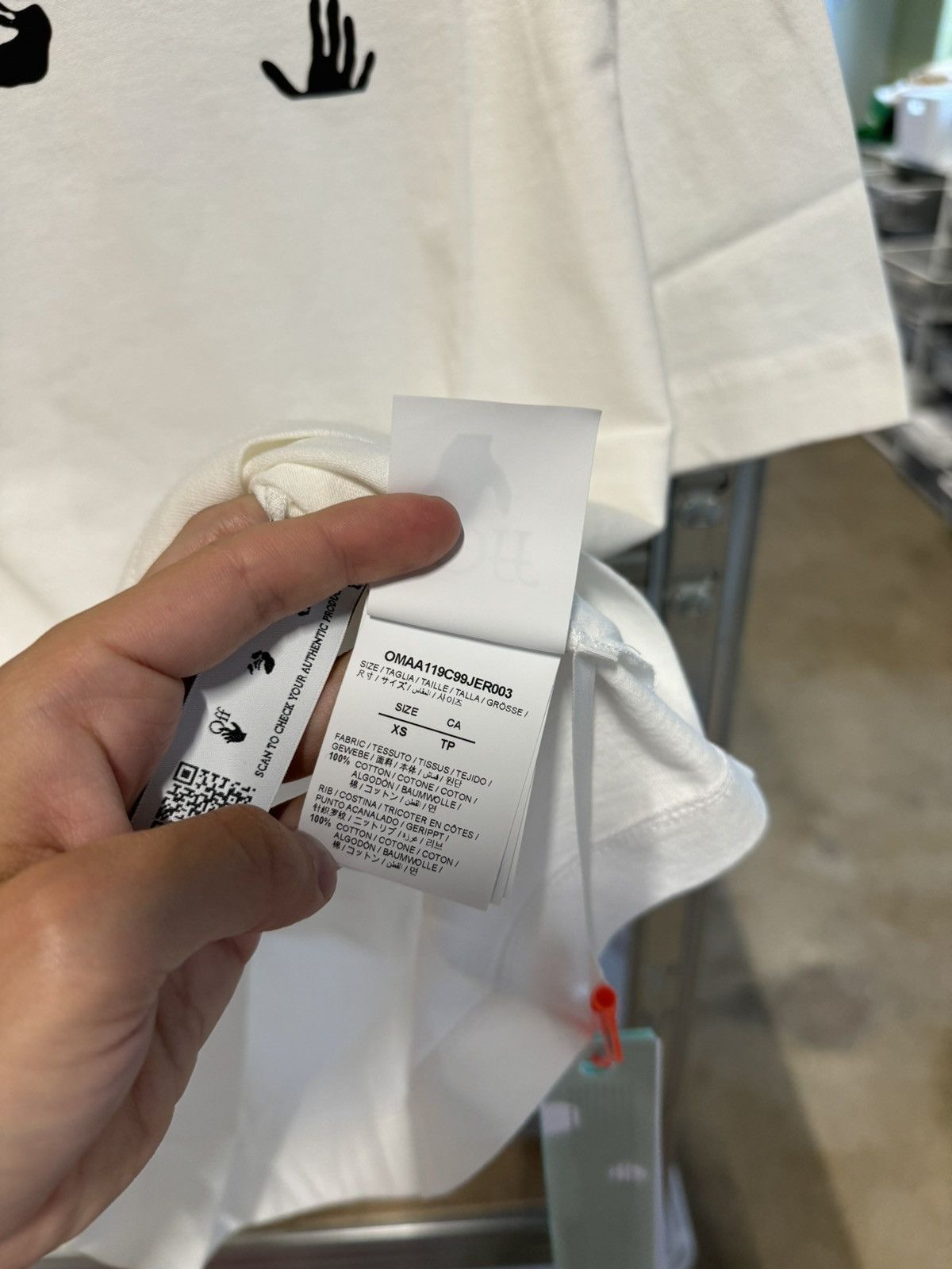 Off-White Off-White Big Logo T-Shirt NEW 500$ Size US XS / EU 42 / 0 - 5 Thumbnail