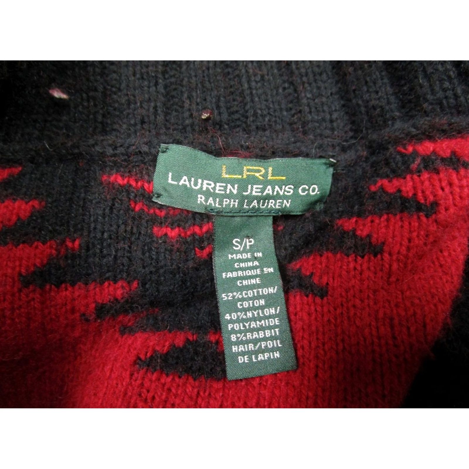 Ralph Lauren Lauren Ralph Lauren Sweater Women Small Black Aztec Turtleneck Pullover Geometric Style 90s? Size S / US 4 / IT 40 - 7 Thumbnail