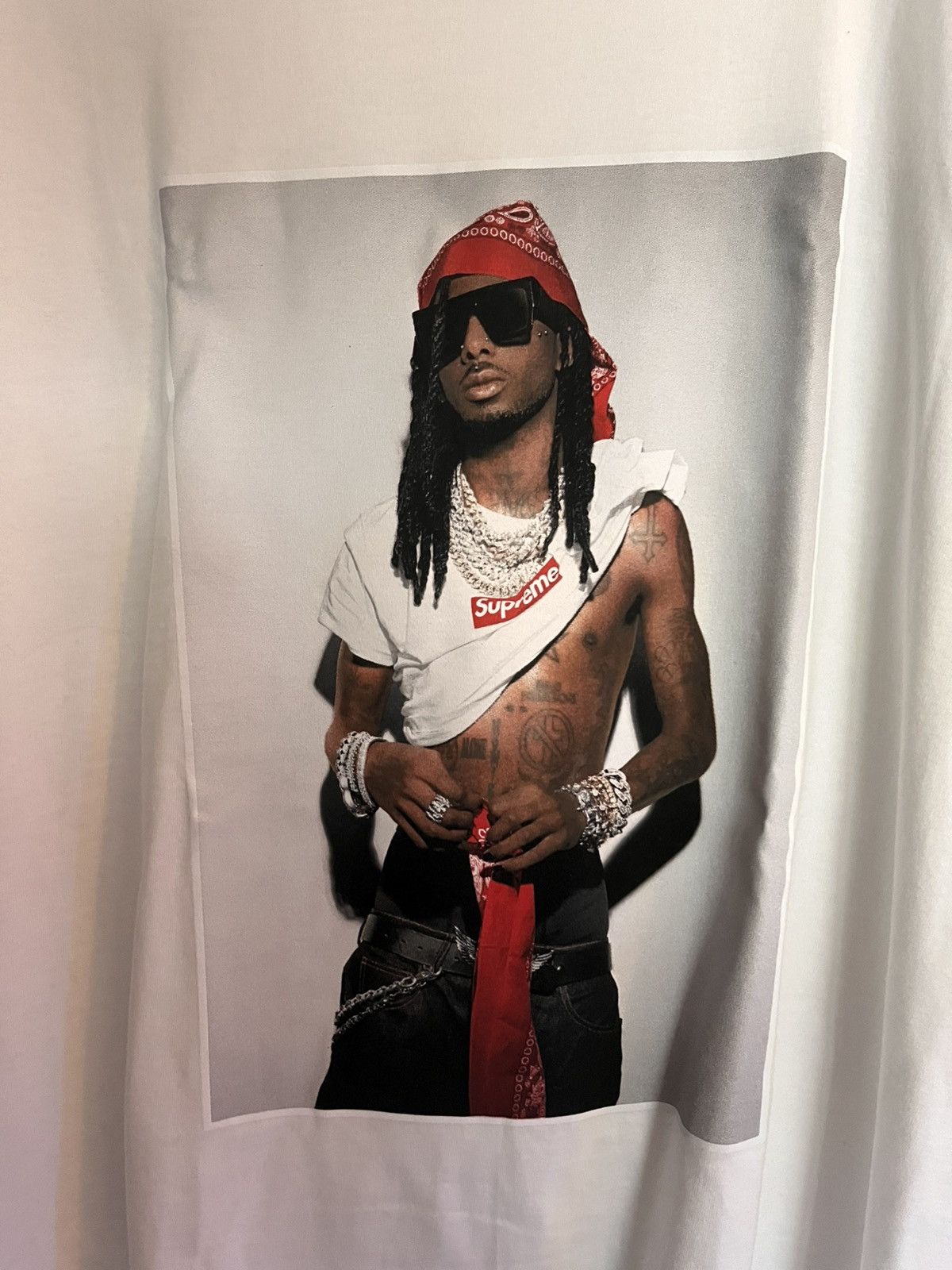 Supreme Supreme FW25 Playboi Carti tee Size US L / EU 52-54 / 3 - 2 Thumbnail