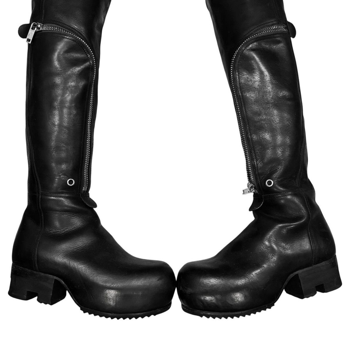 Rick Owens RickOwens Bauhaus Ballast thigh high boots Size US 7 / IT 37 - 4 Thumbnail