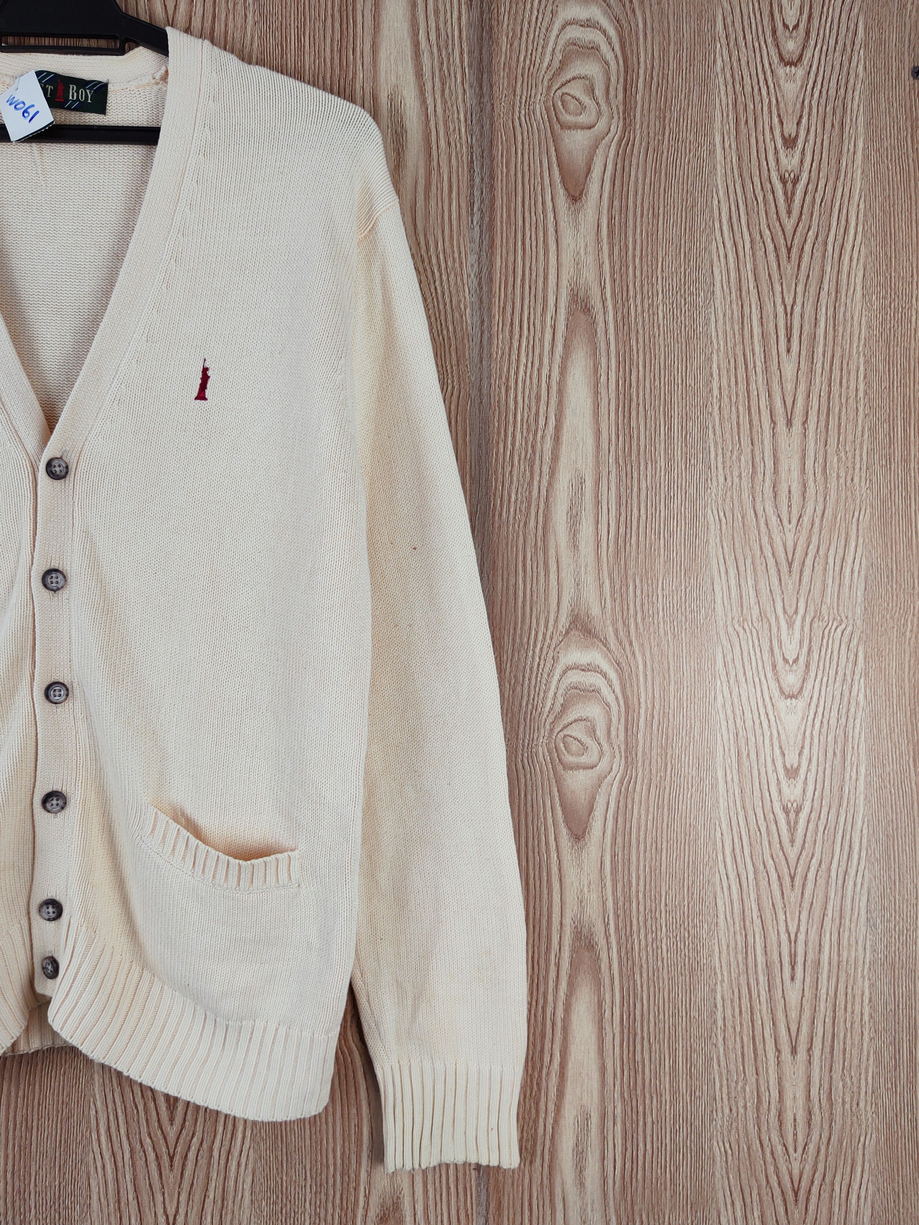 Vintage East Boy Peach Knitwear Cardigan vintage #W061 Size US L / EU 52-54 / 3 - 6 Thumbnail